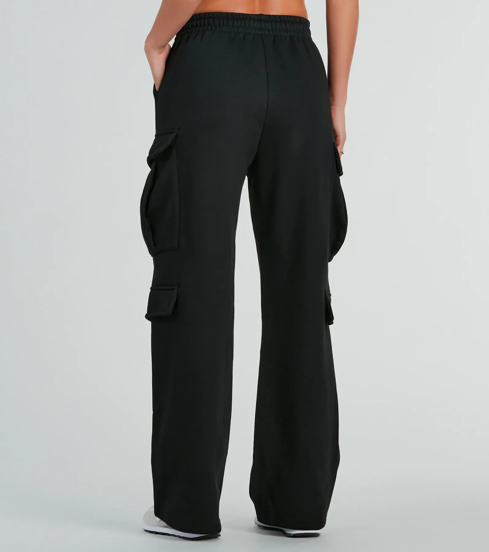 Kicking Back Cargo Wide-Leg Sweatpants