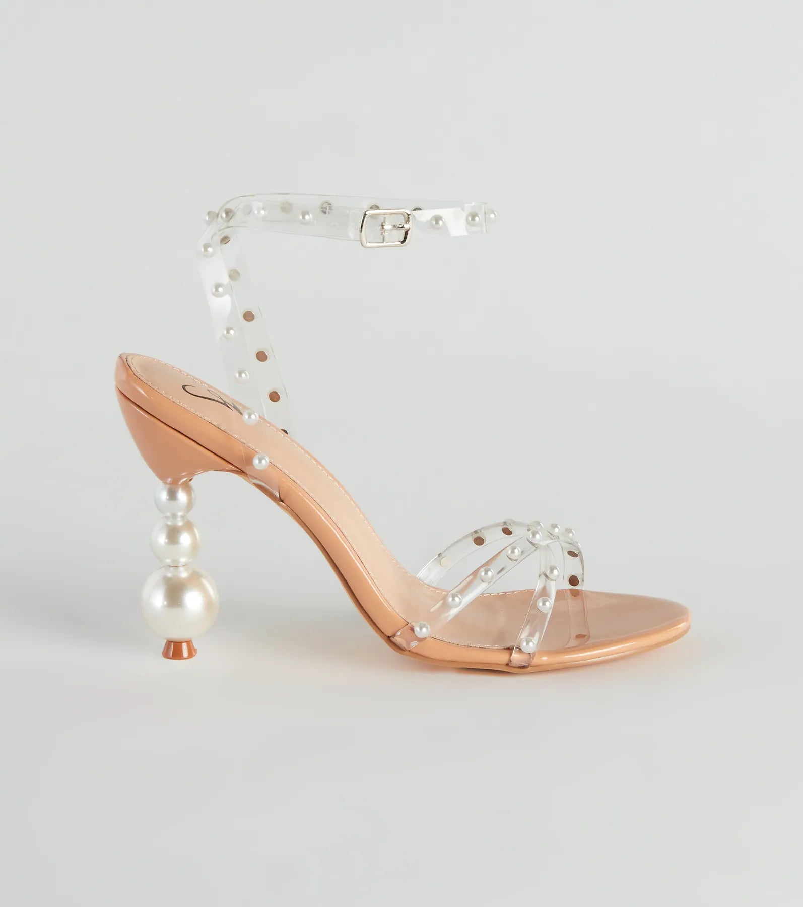 Under The Sea Jewel Faux Pearl Heels