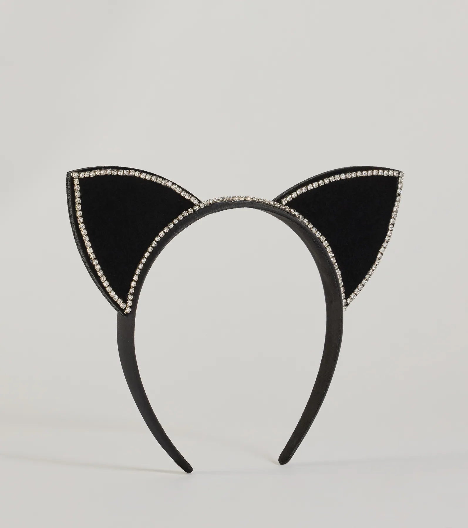 Feline Fatale Velvet Rhinestone Cat Ears