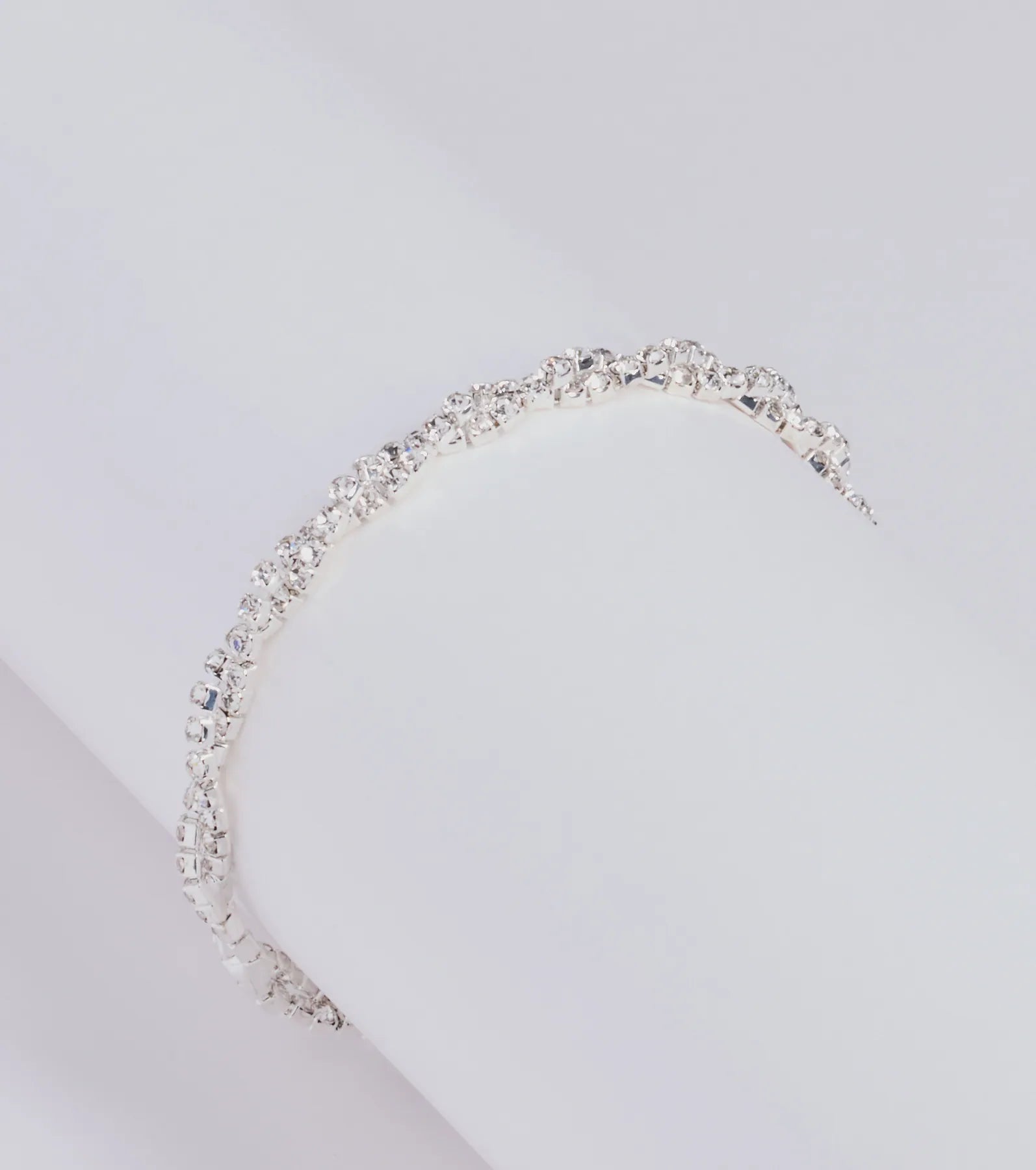 Elevated Chic Rhinestone Twist Bracelet