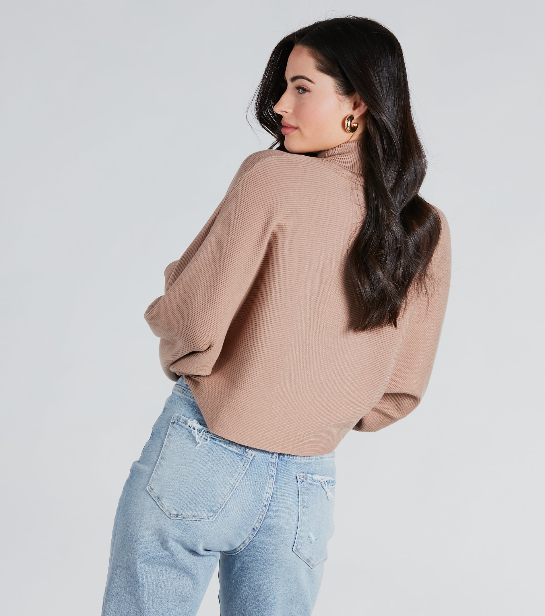 Only Cozy Vibes Turtleneck Cropped Sweater