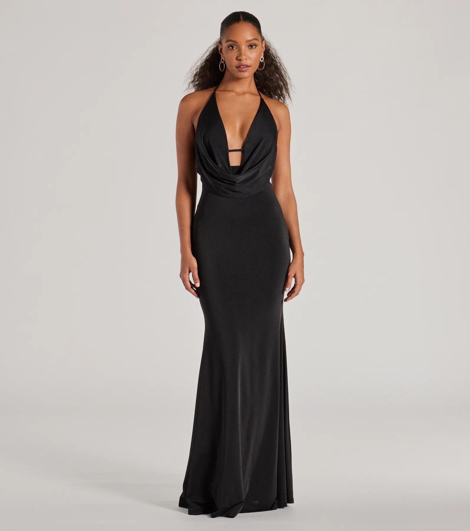 Katherine Halter Open Back Mermaid Formal Dress