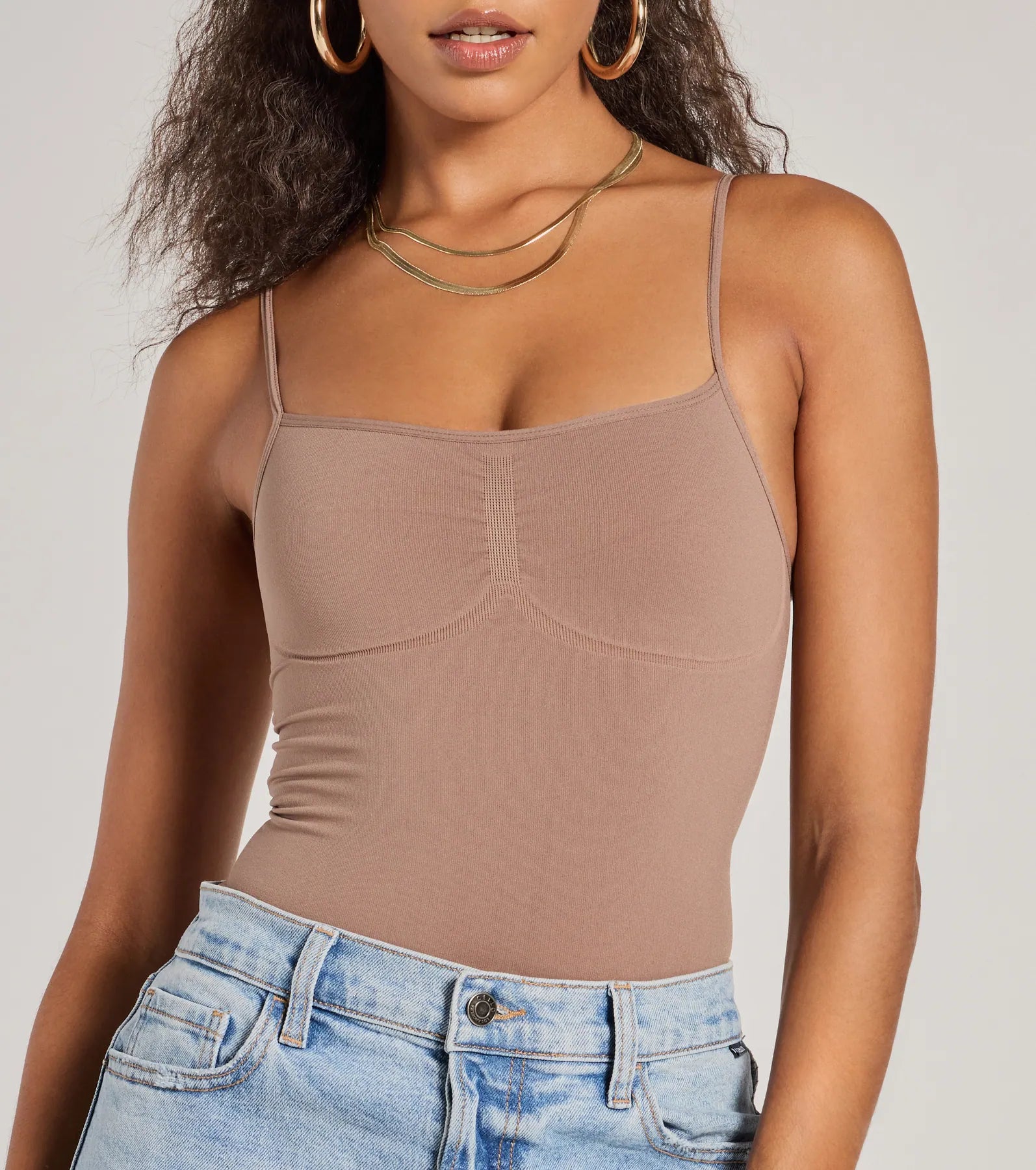 Clean Lines Sleeveless Seamless Knit Bodysuit