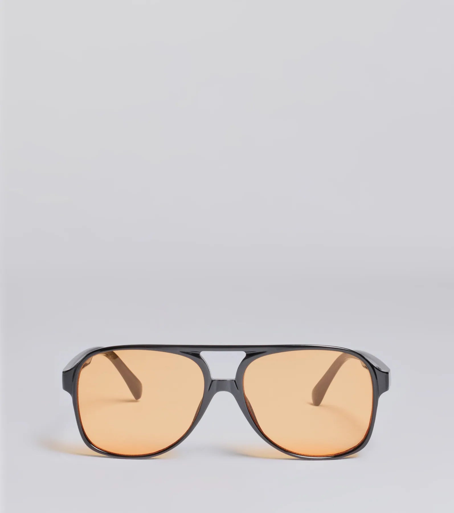 Retro Look Flat Aviator Sunglasses