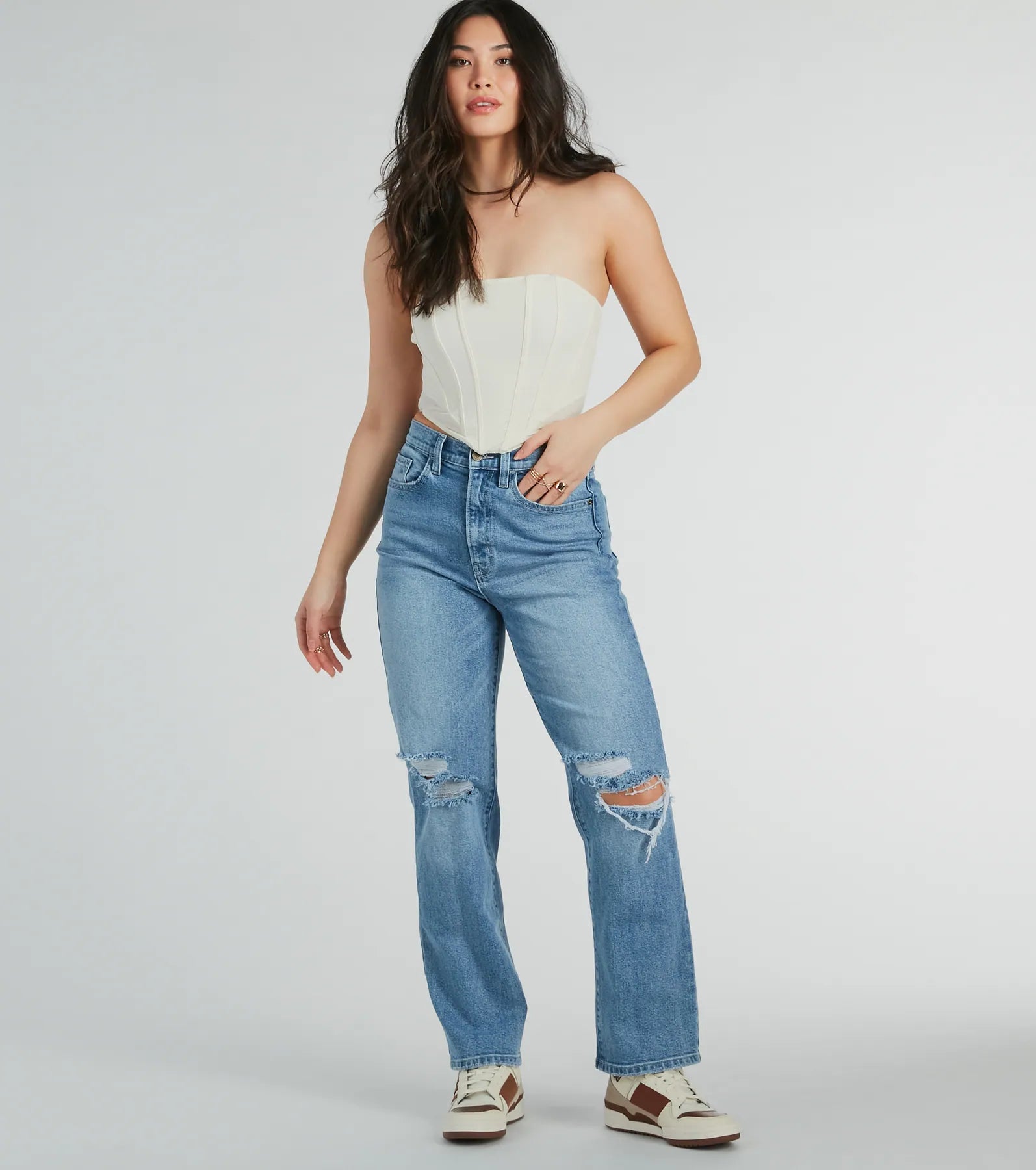 Night-Out Worthy Cropped Corset Top