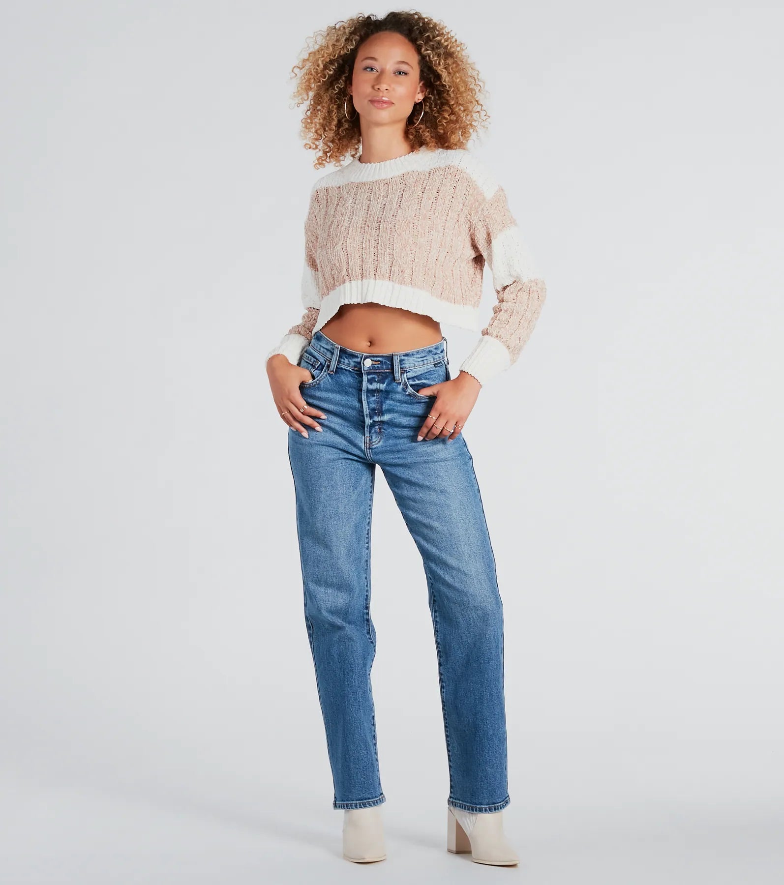 Classic High-Rise Straight-Leg Boyfriend Jeans