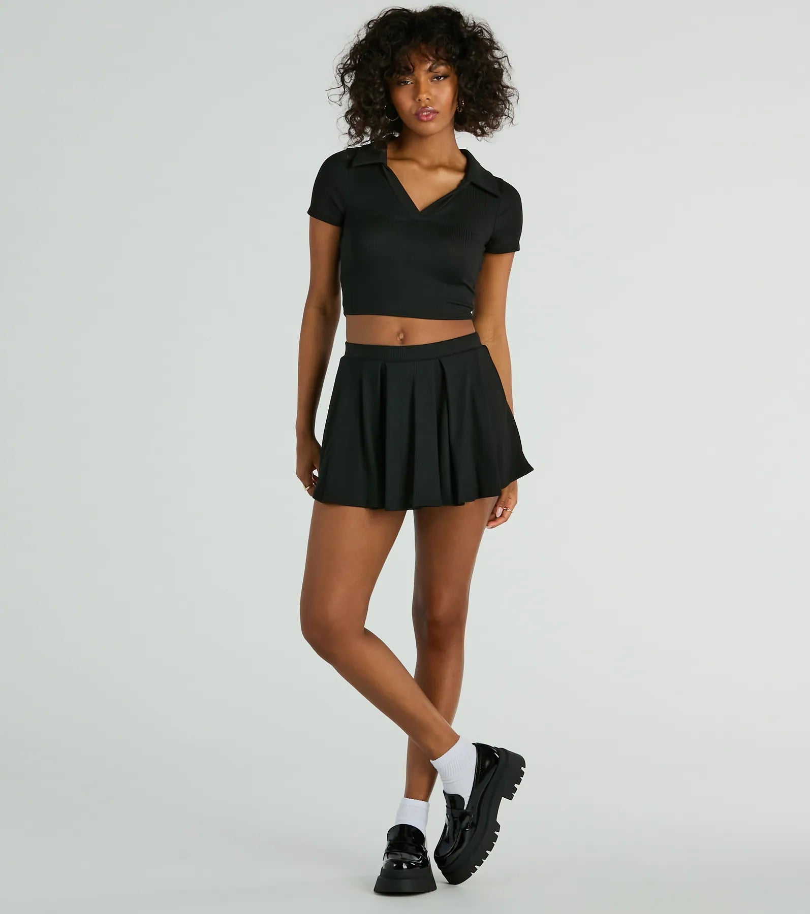 Game Set High Rise Pleated Mini Skort