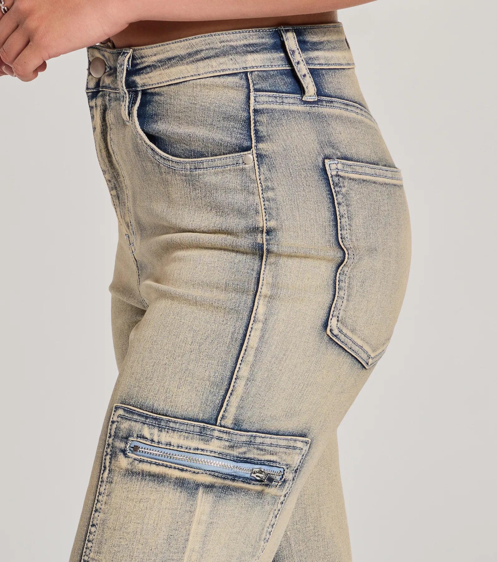 Cool Edge High-Rise Straight-Leg Denim Jeans