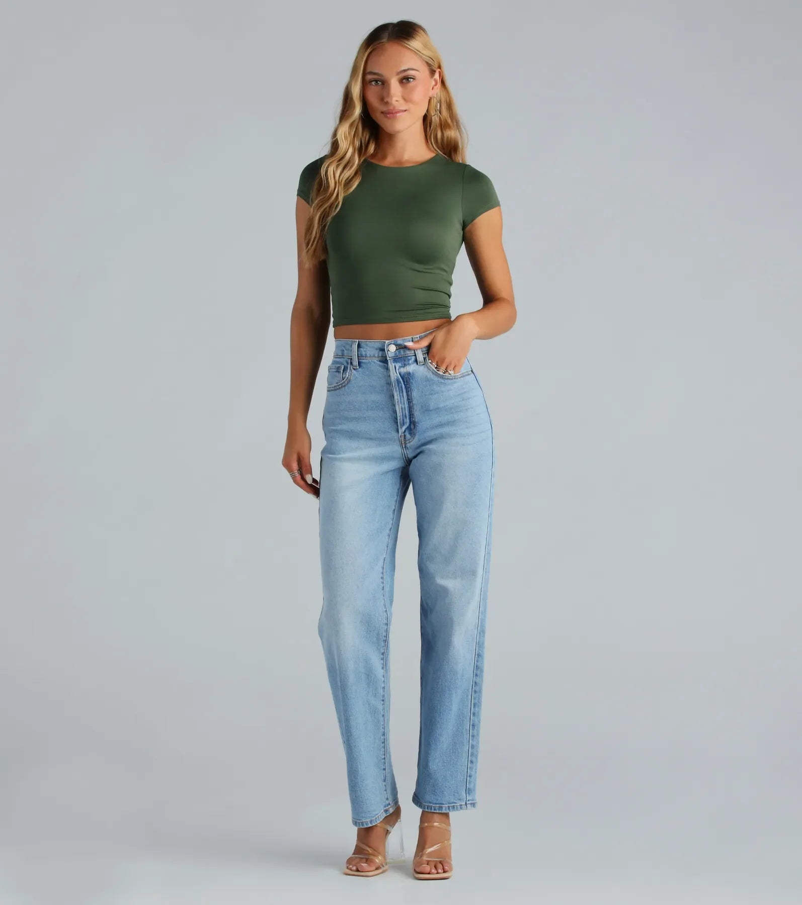 Classic High-Rise Straight-Leg Boyfriend Jeans