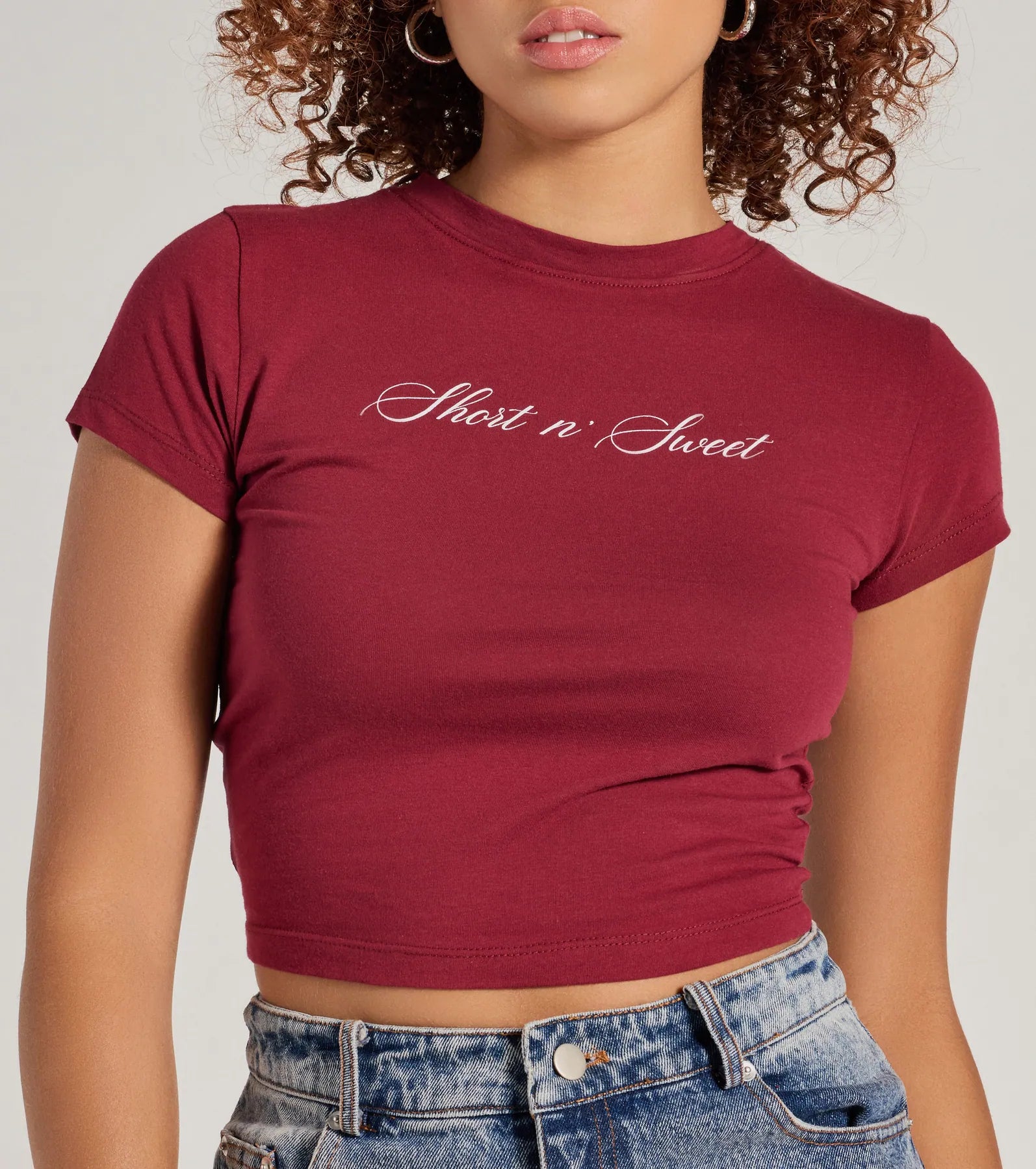 Short n' Sweet Cropped Graphic Tee