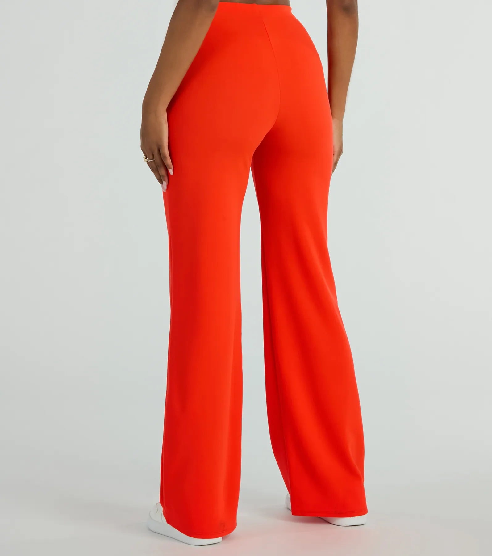 Nine To Five Straight-Leg Crepe Trouser Pants