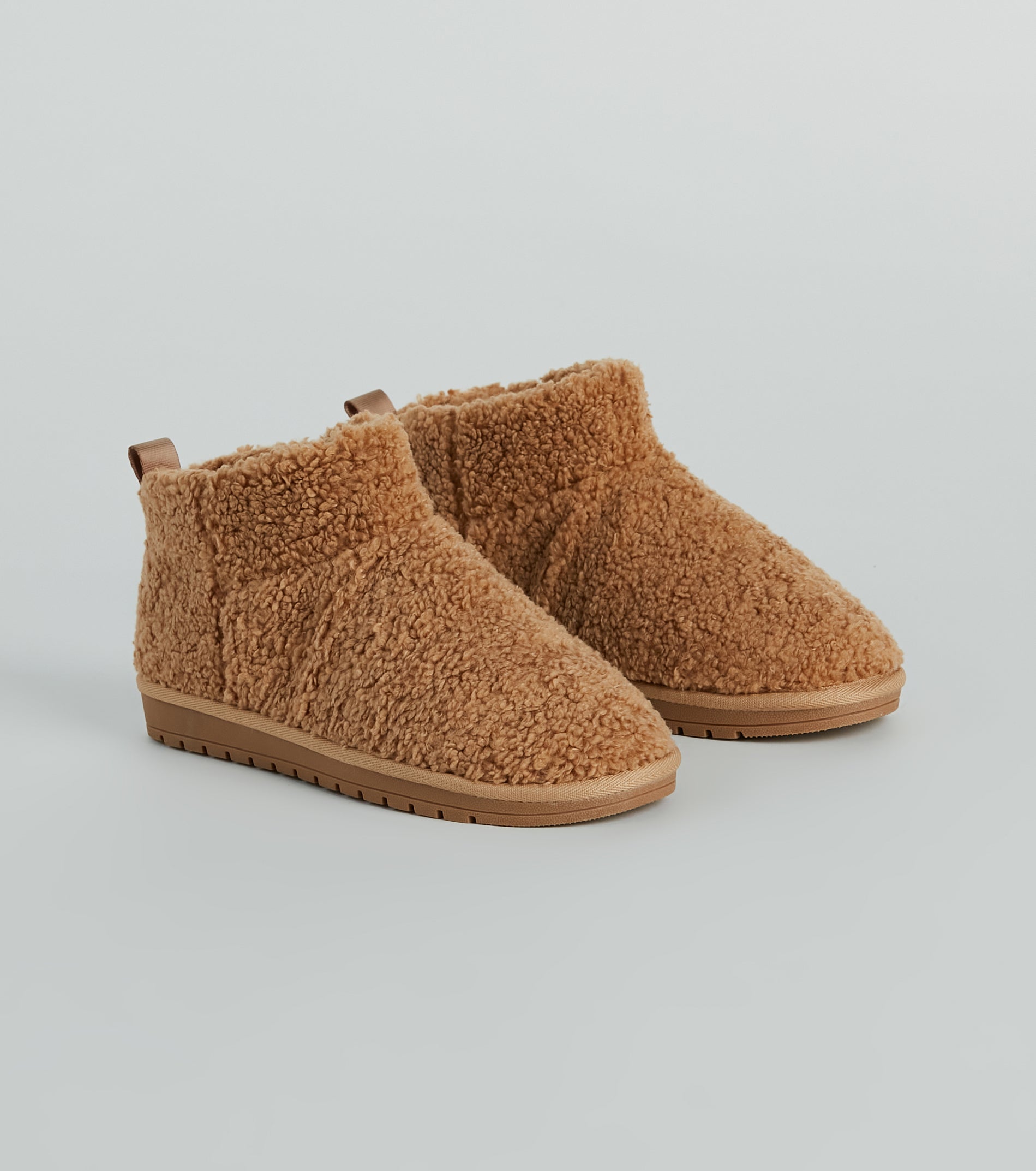 Plush Comfort Faux Sherpa Booties