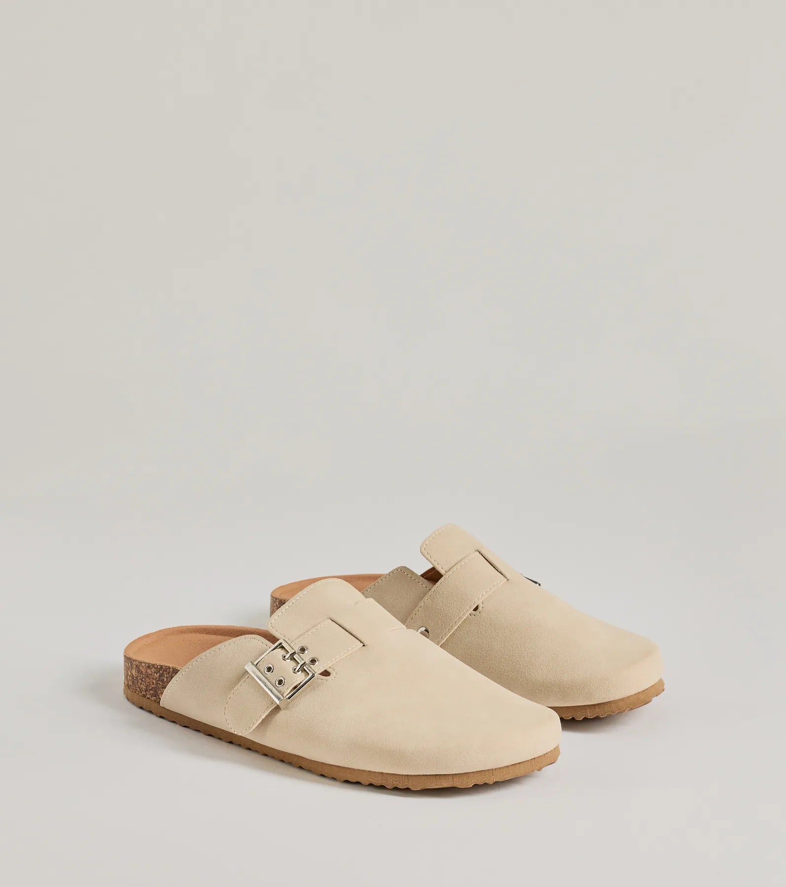 Casual Trend Faux Suede Slip-On Clogs