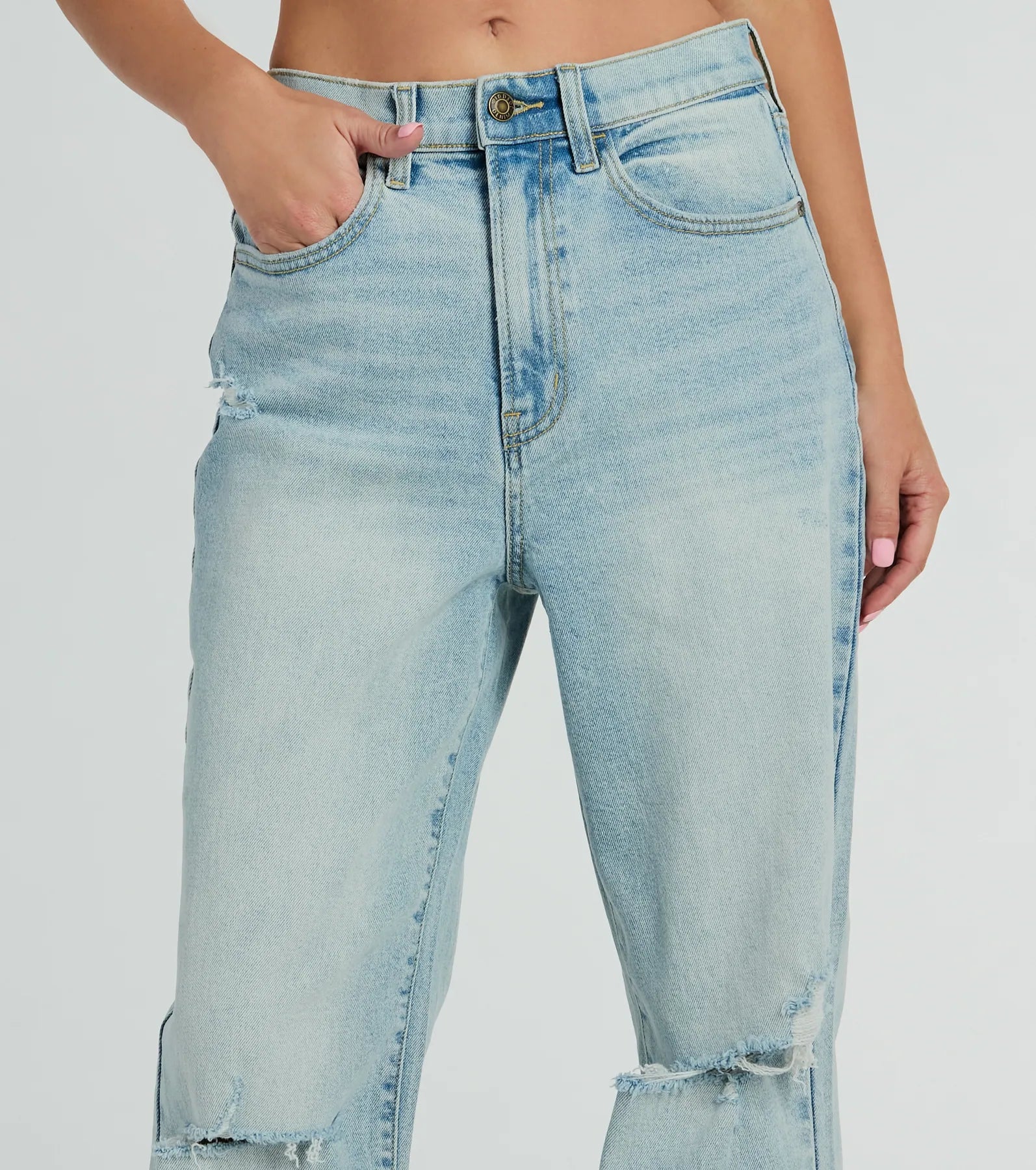 Authentic Trendsetter High Rise Denim Boyfriend Jeans