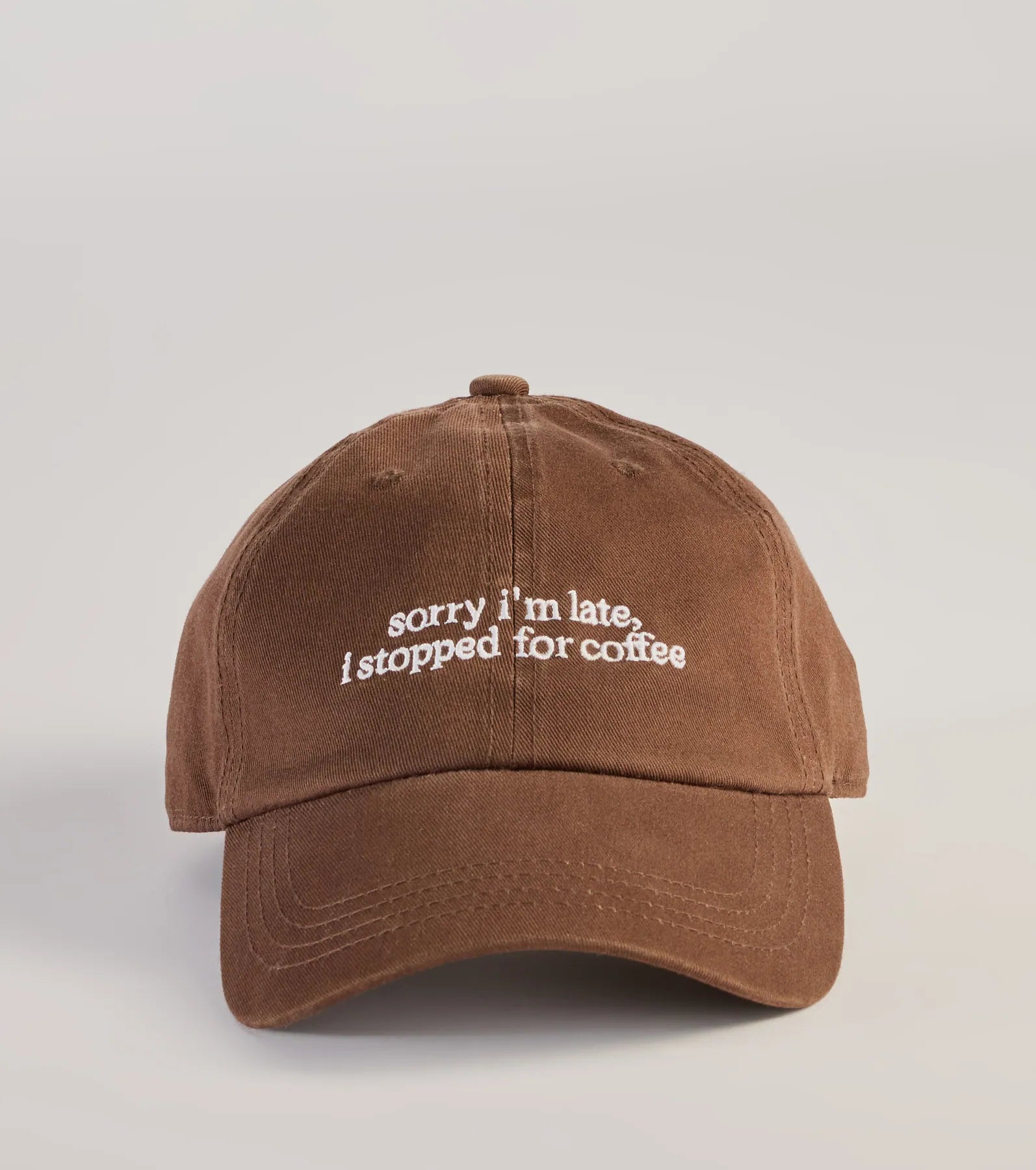 Sorry I'm Late, I Stopped For Coffee Baseball Cap