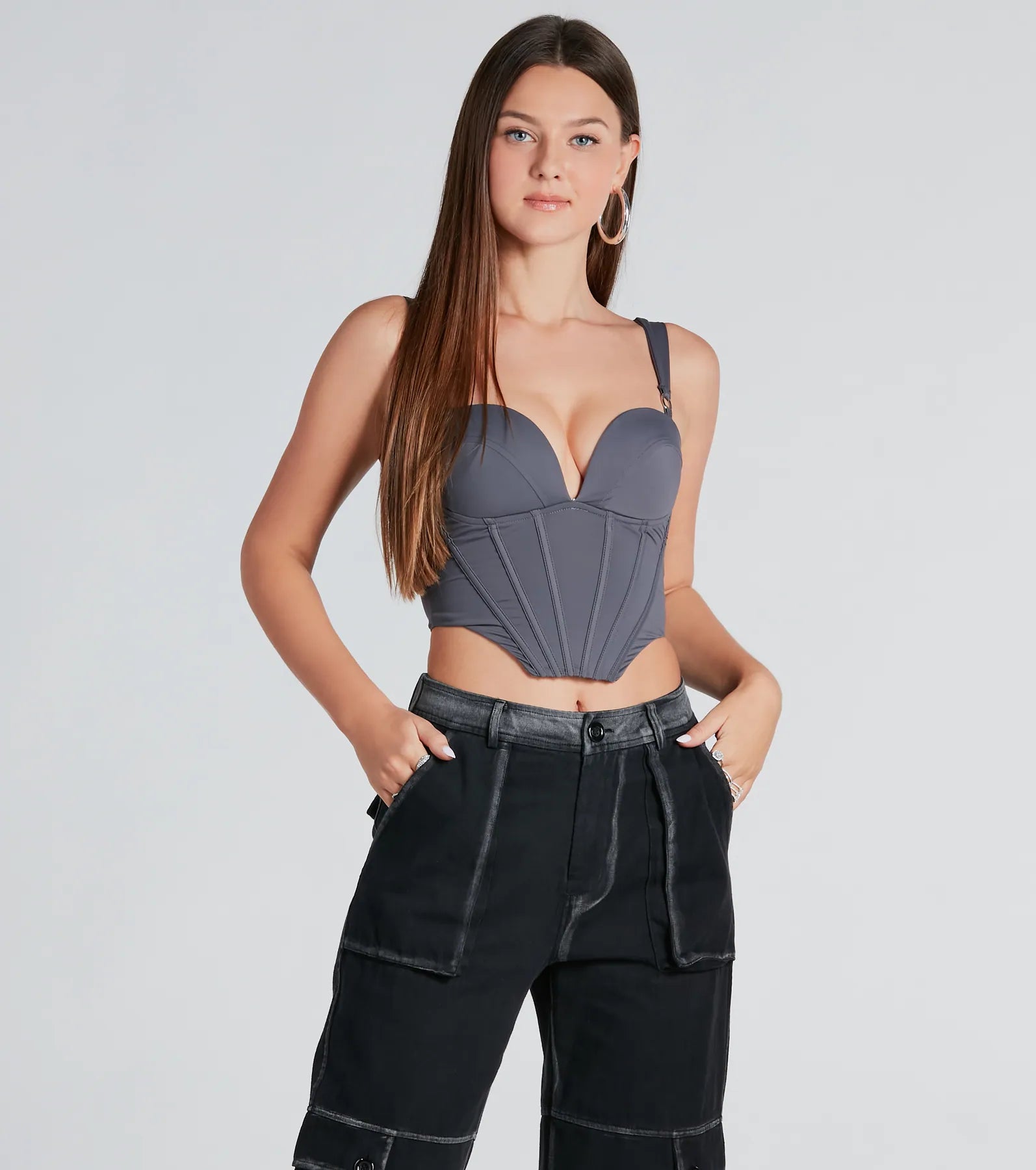 Sweet And Sultry Cropped Bustier Top