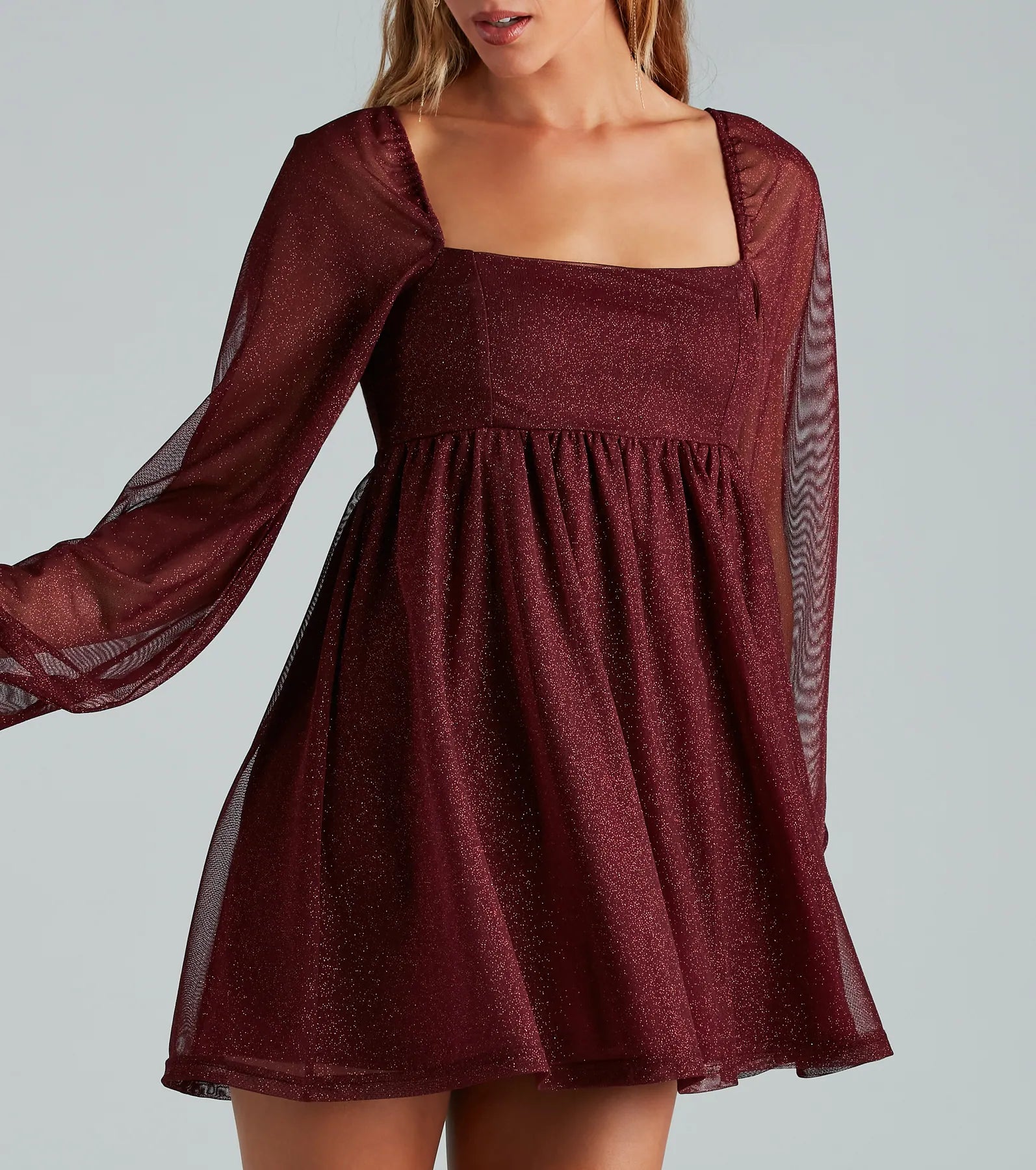 Countless Shine Glitter Skater Dress