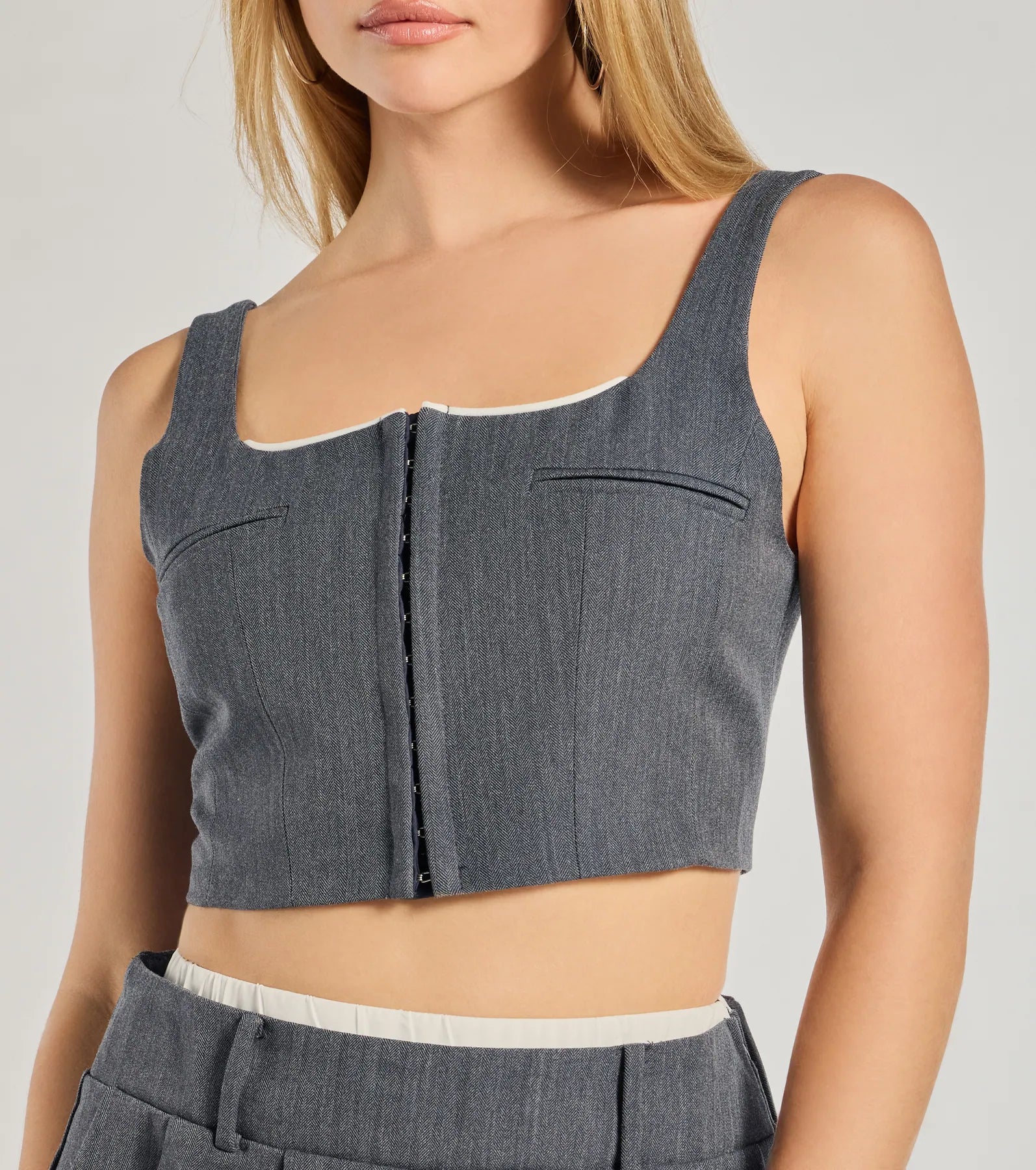 Keep It Casual Square Neck Cropped Tank Top