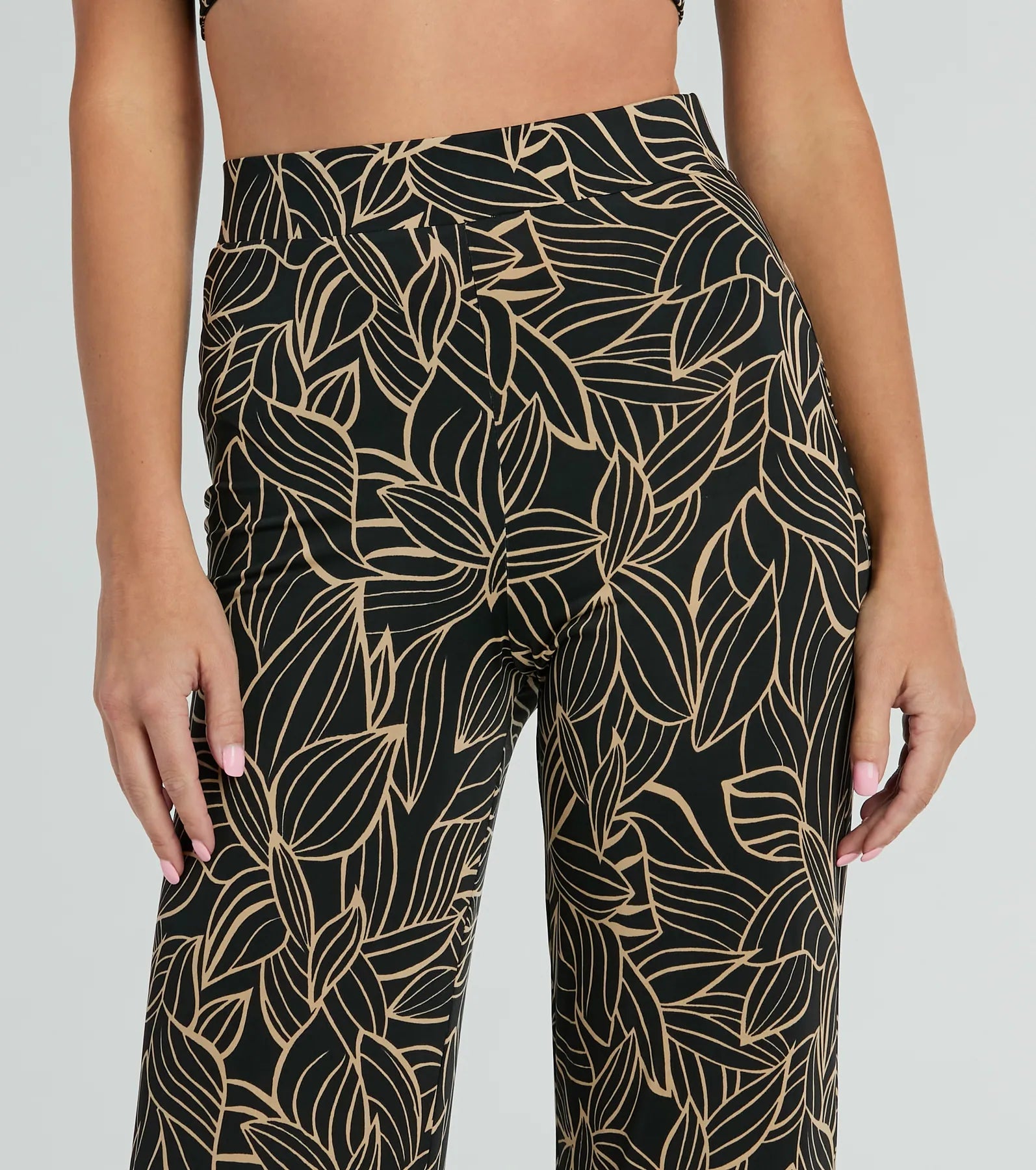 Island Sun Tropical High Rise Palazzo Pants