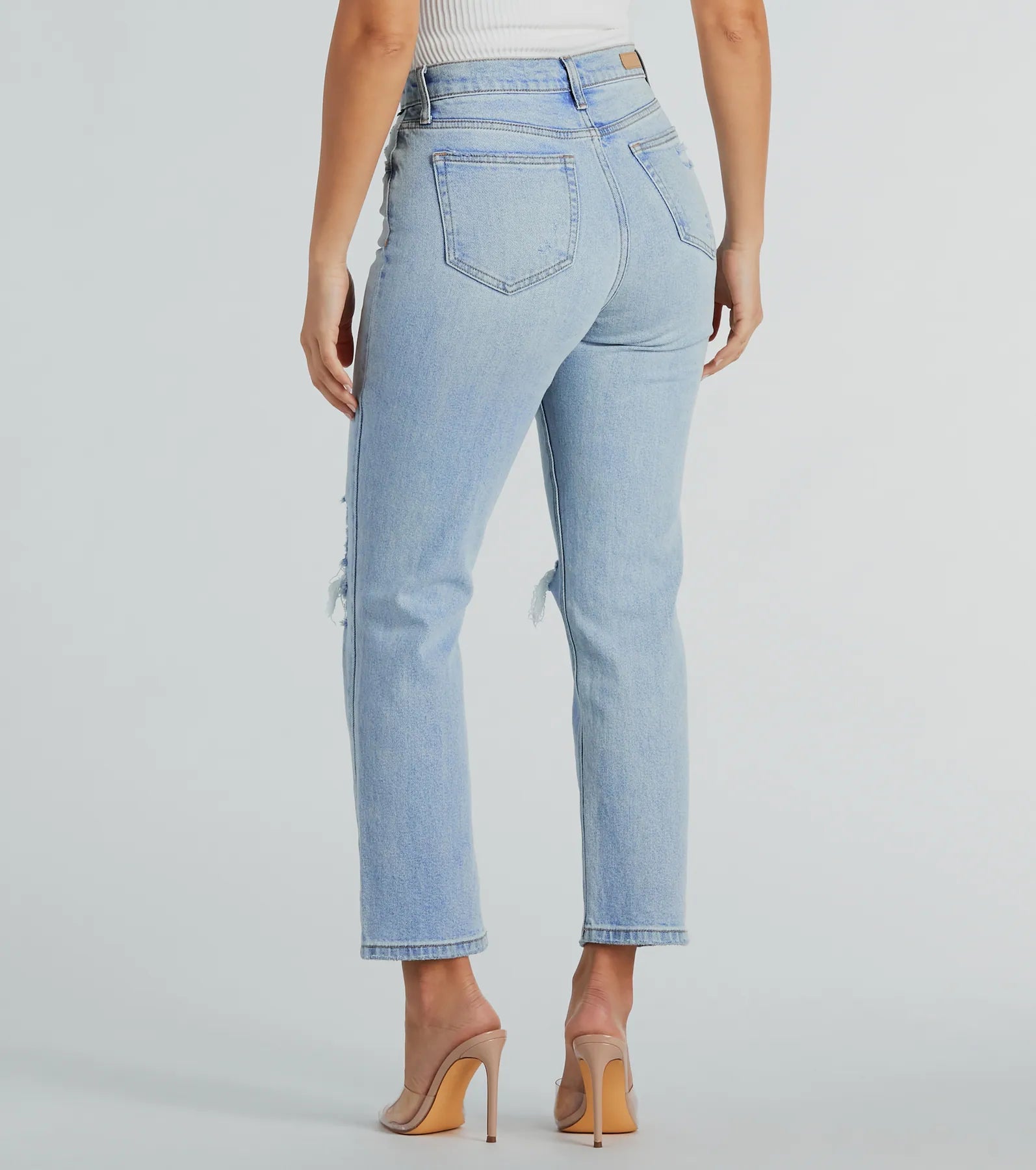 Love Your Look High-Rise Straight-Leg Denim Jeans