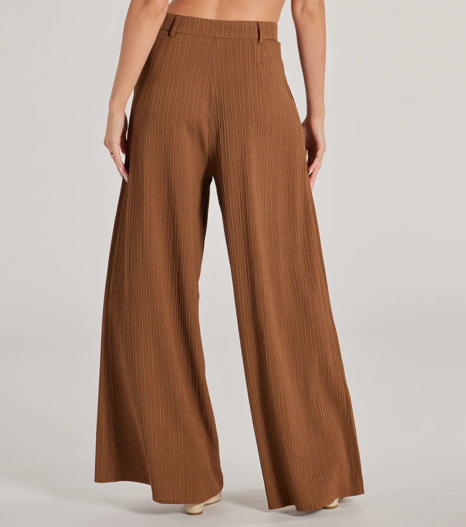 Endless Vacay High Rise Wide-Leg Trouser Pants