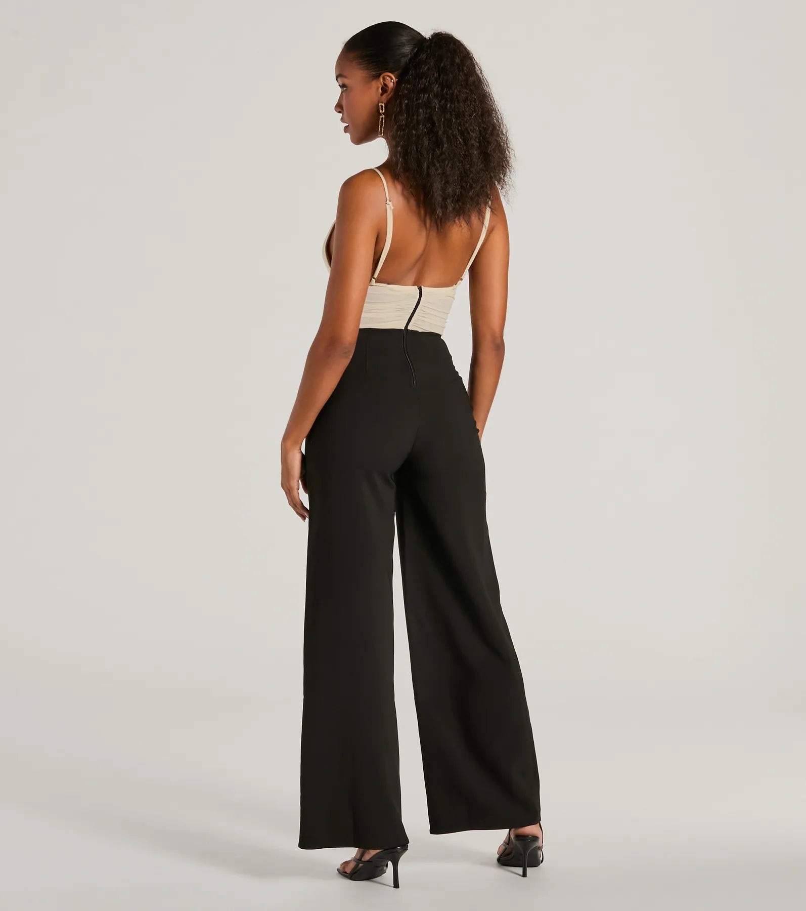 Sweet And Chic Bow Detail Sleeveless Jumpsuit