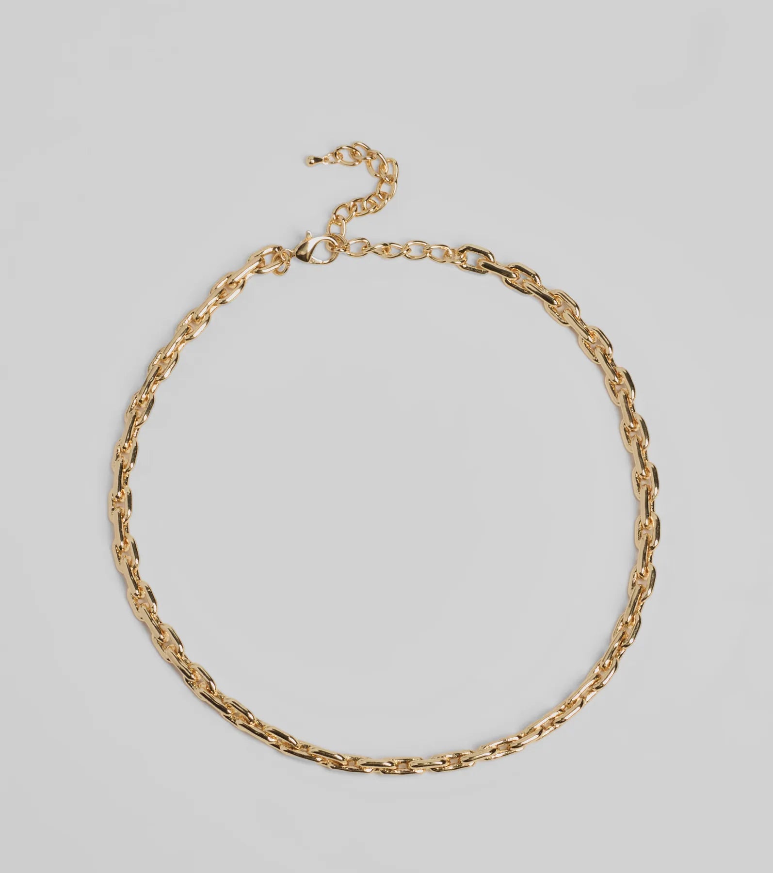 Minimalistic Chain-Link Choker Necklace