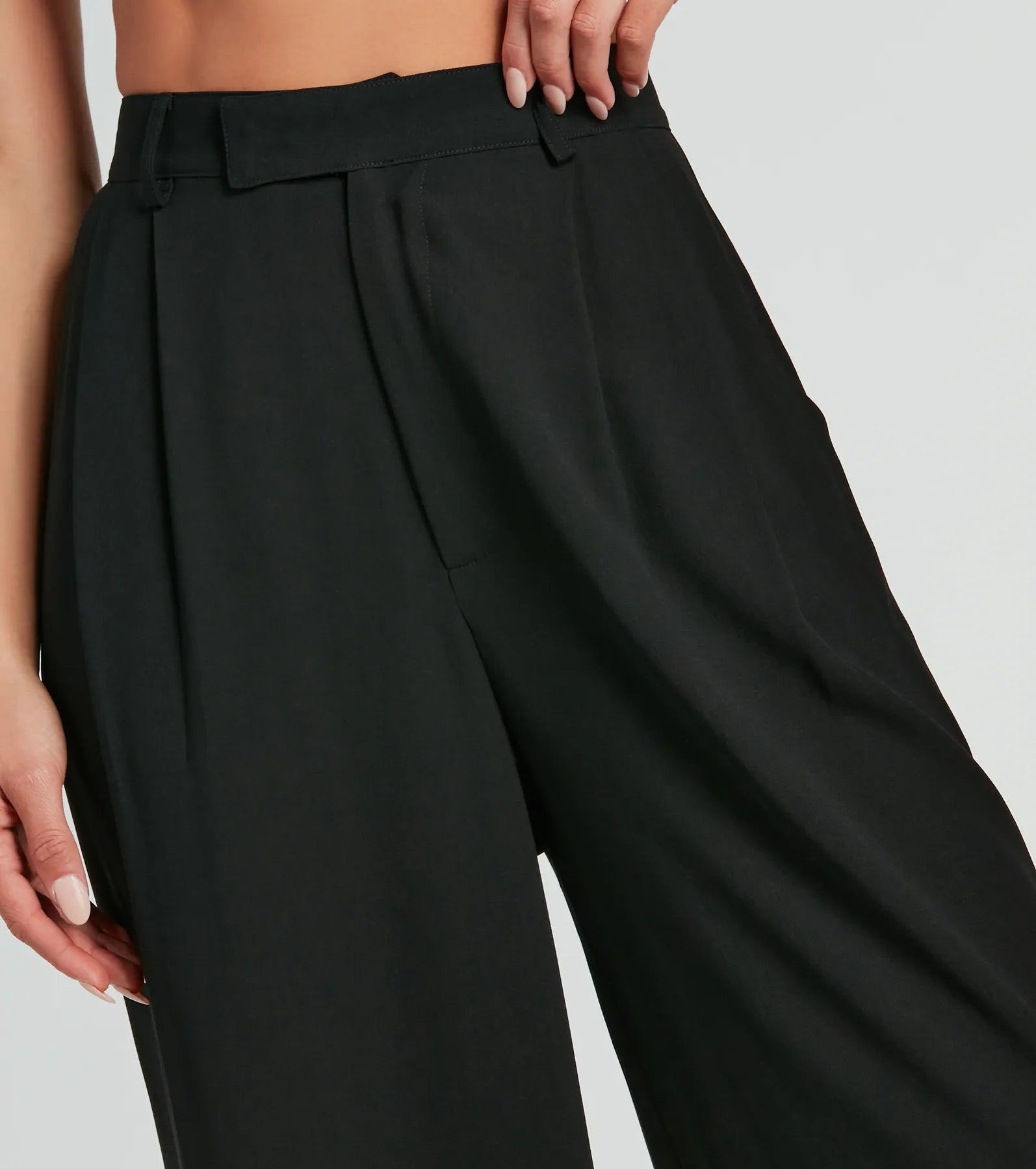 Like Clockwork High-Rise Wide-Leg Trouser Pants