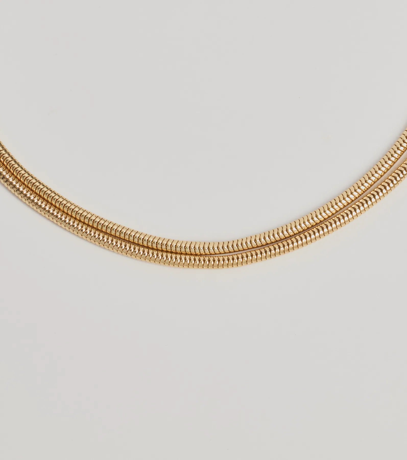 Sleek Layers Snake Chain Necklace