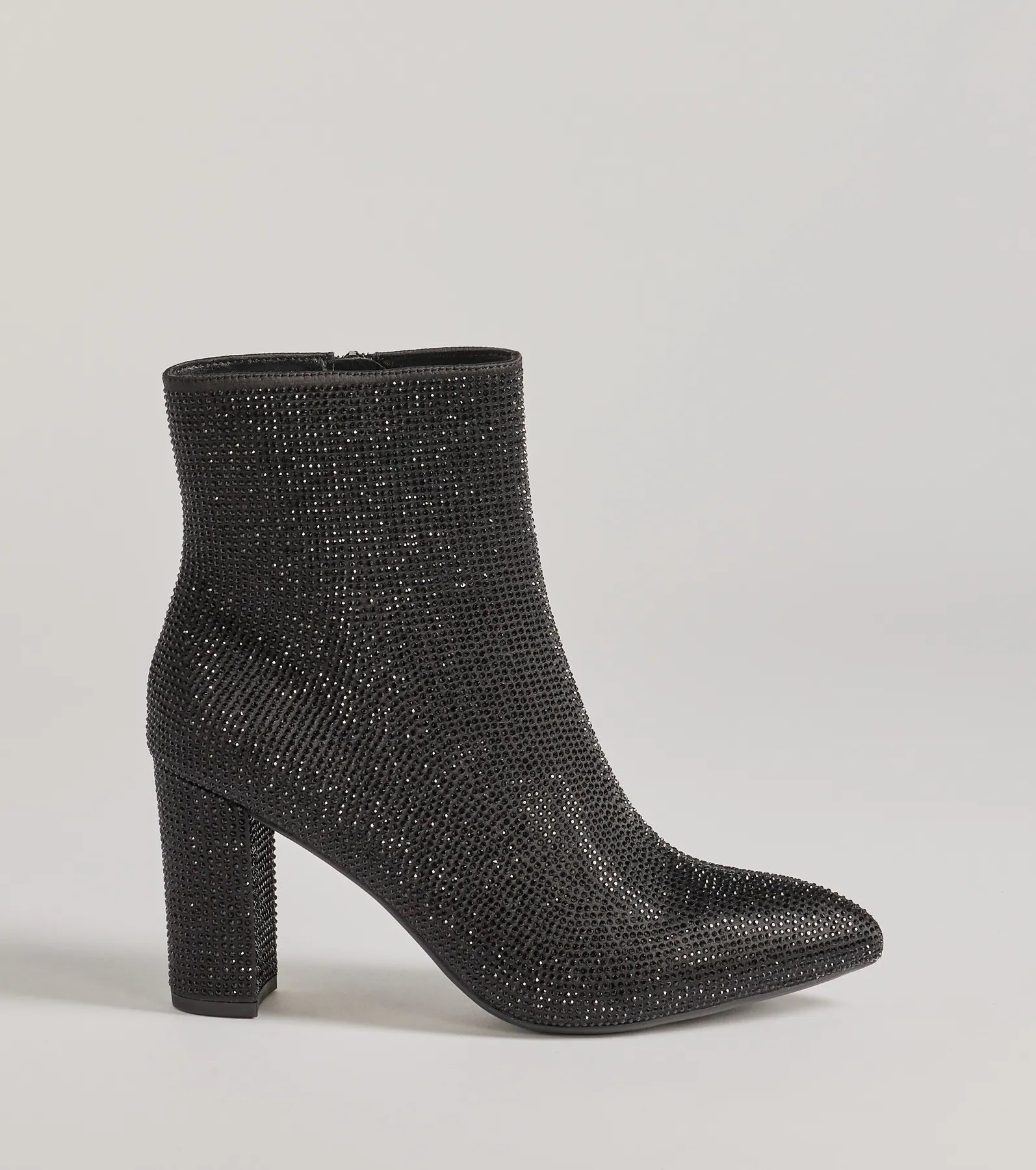 Sparkle Glam Rhinestone Ankle Booties