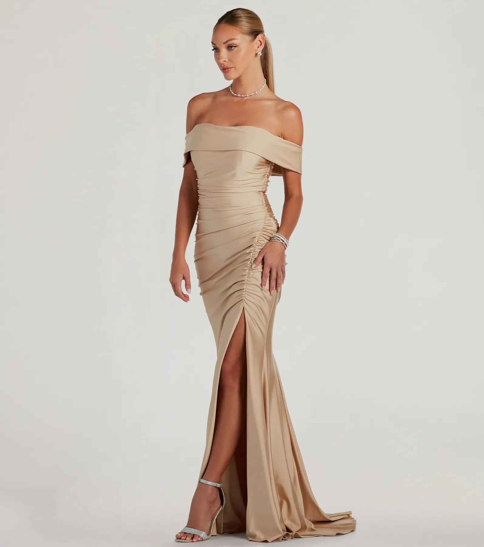 Alicia Off-The-Shoulder Mermaid Formal Dress