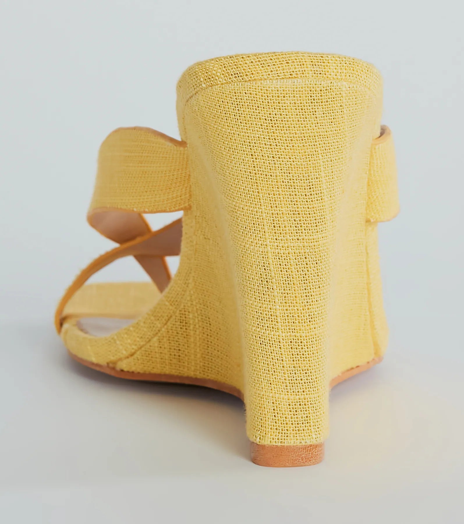 Summer Muse Linen Thong Wedges