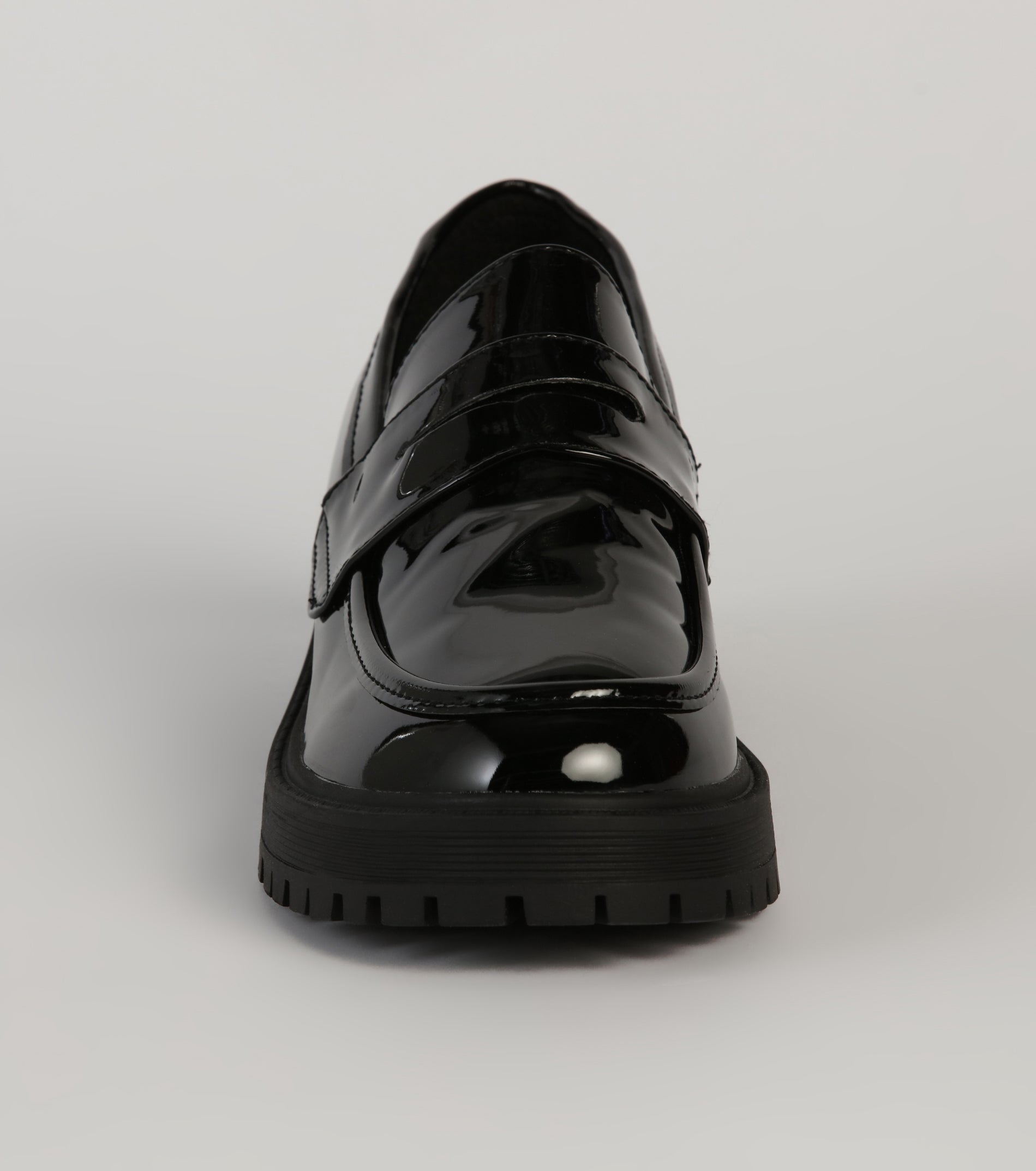 Breaking Routine Patent Leather Lug Loafers