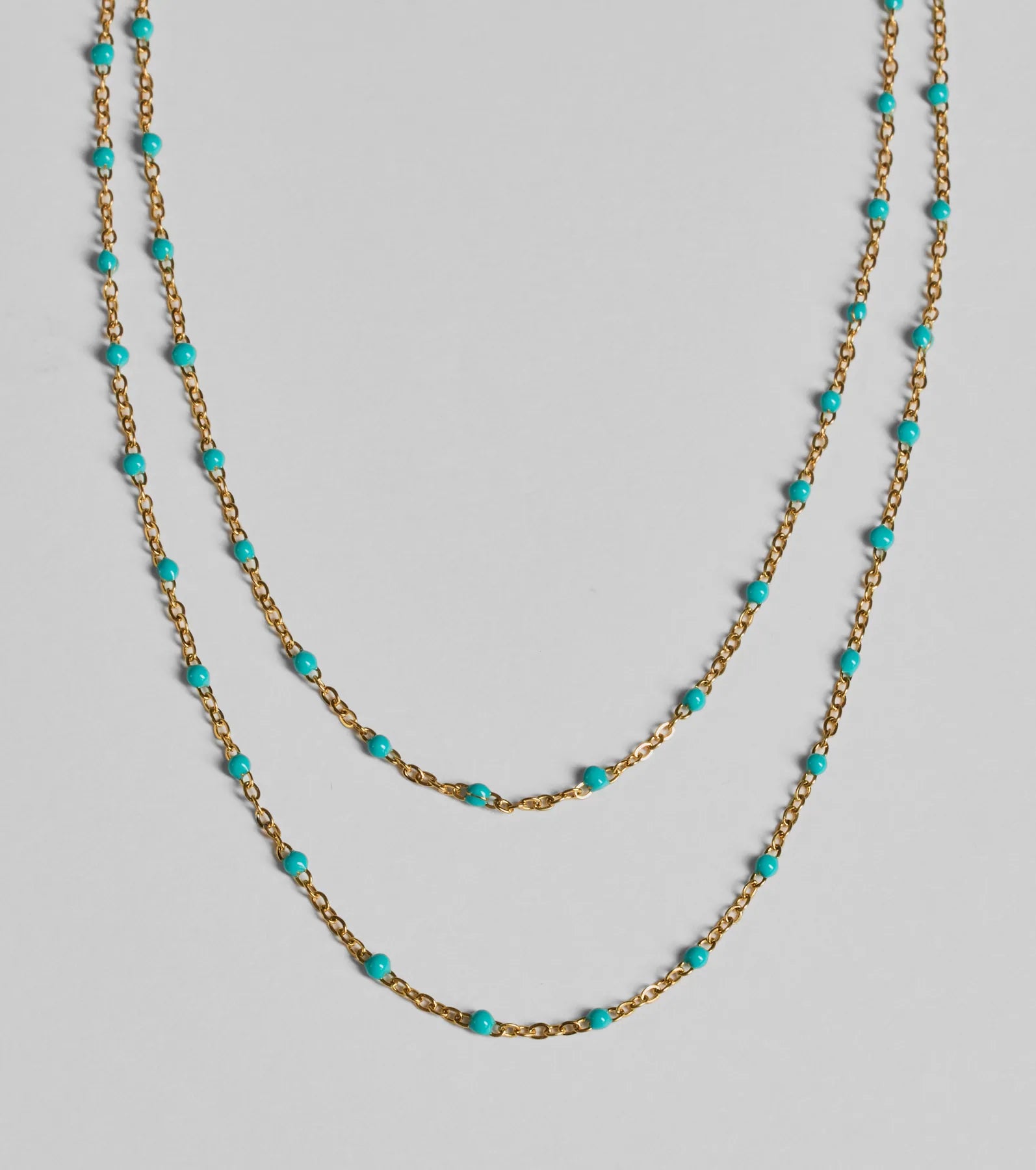 On Trend Layered Bead Necklace