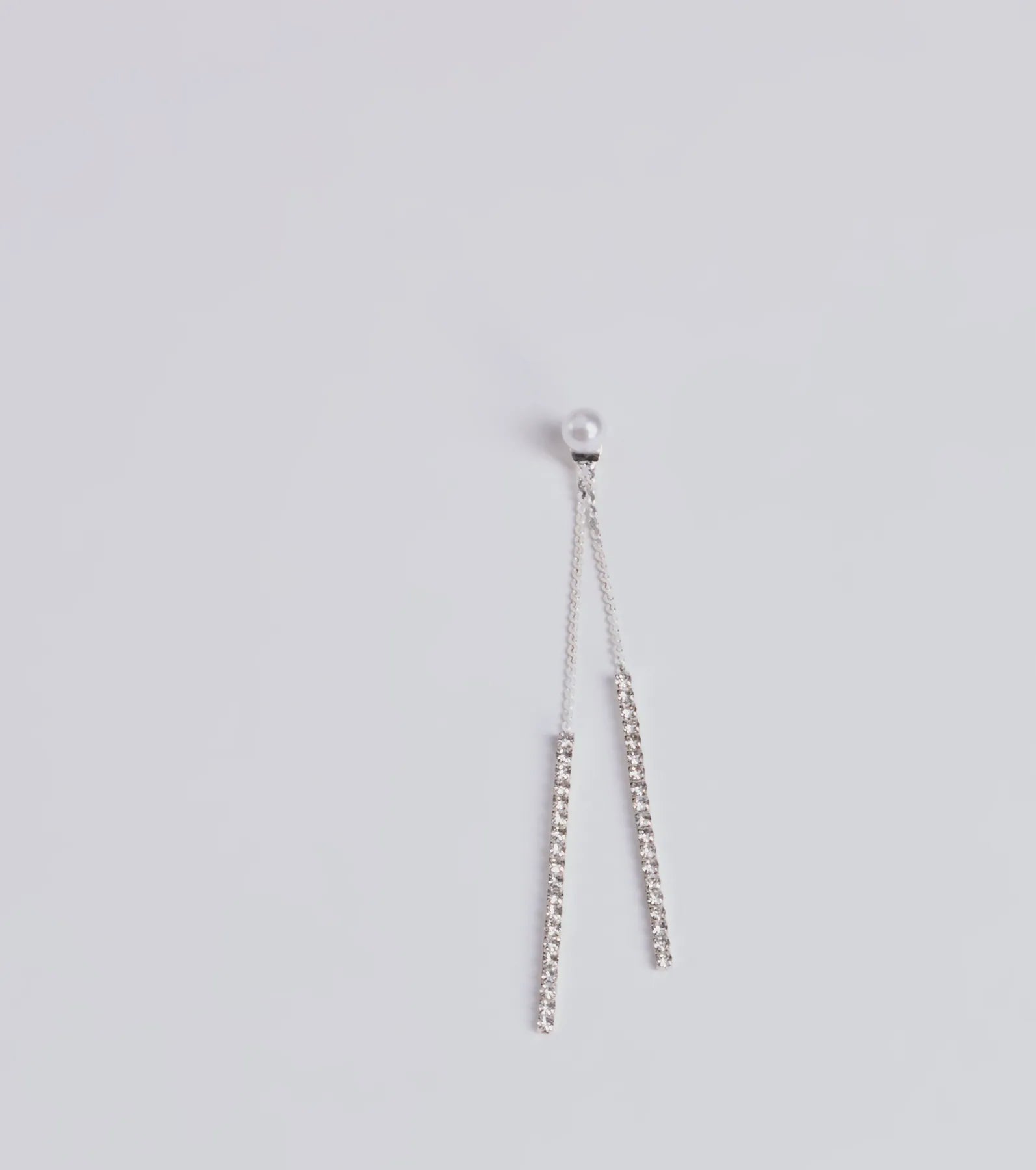 So Luxe Pearl And Rhinestone Dainty Duster Earrings