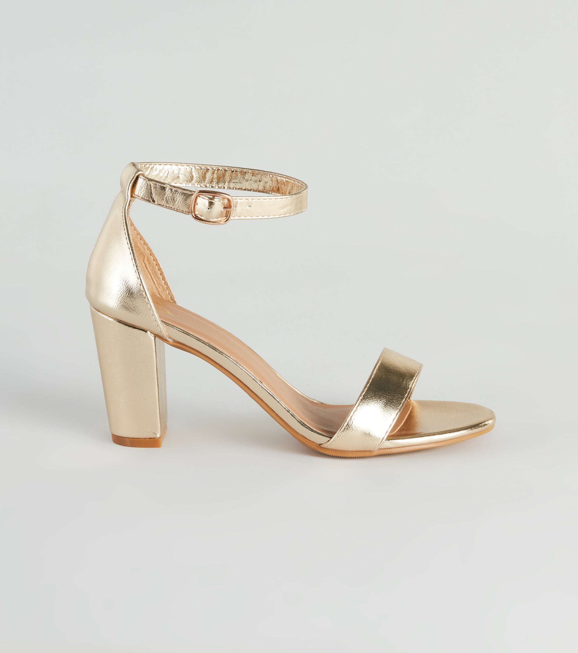 Star Struck Metallic Block Heels