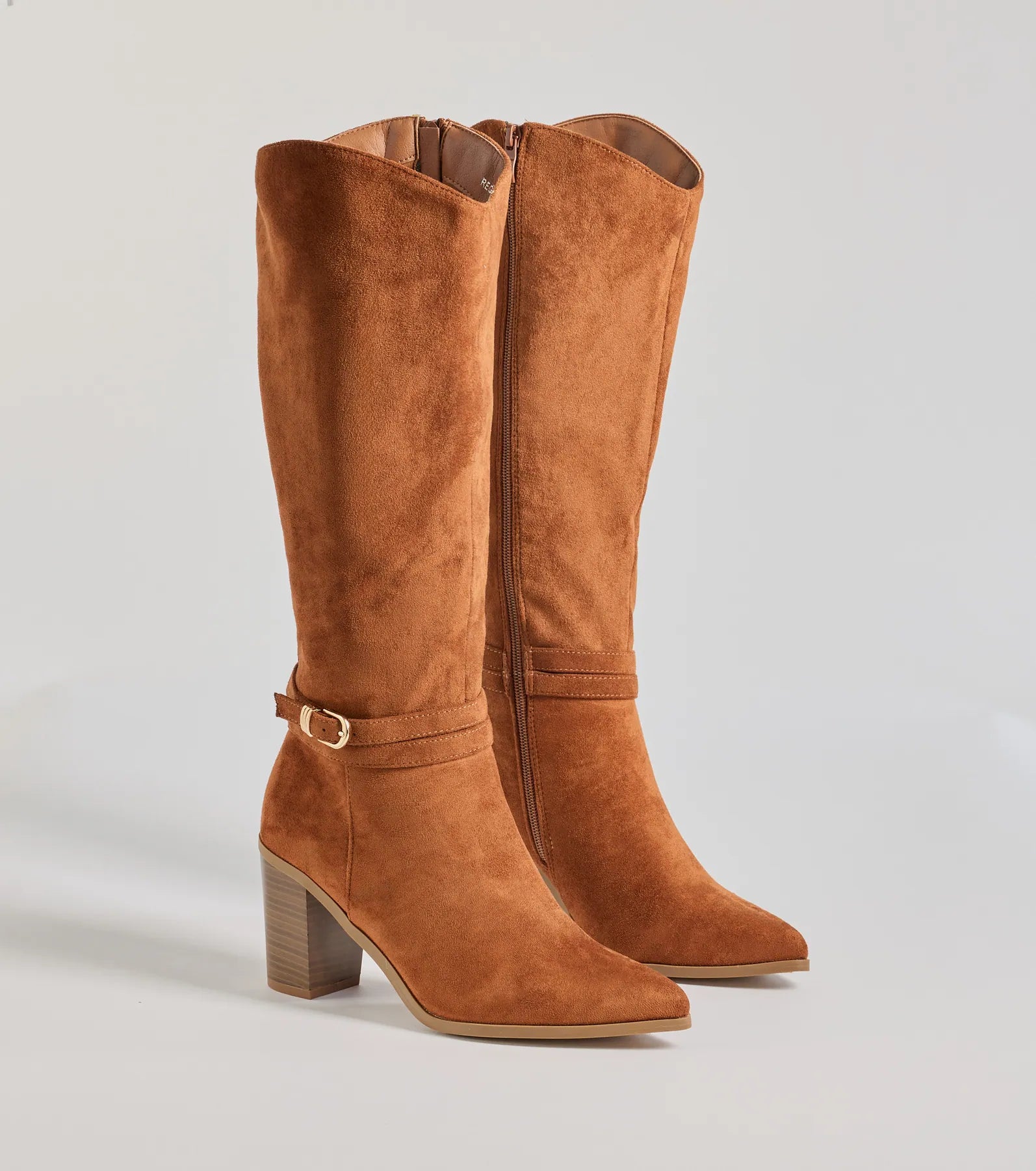 Fab Slay Buckle Strap Under-The-Knee Boots