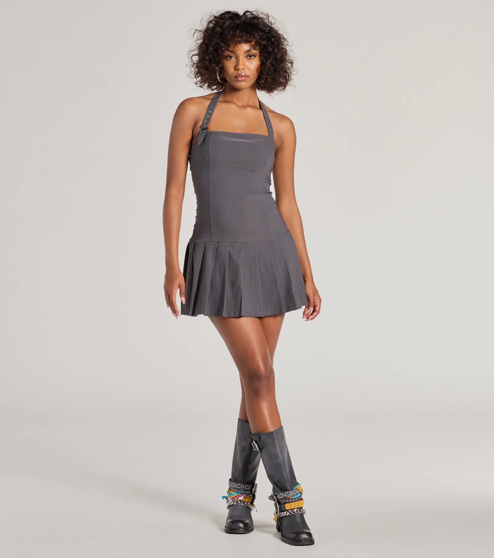 Trendy Era Drop Waist A-Line Mini Dress