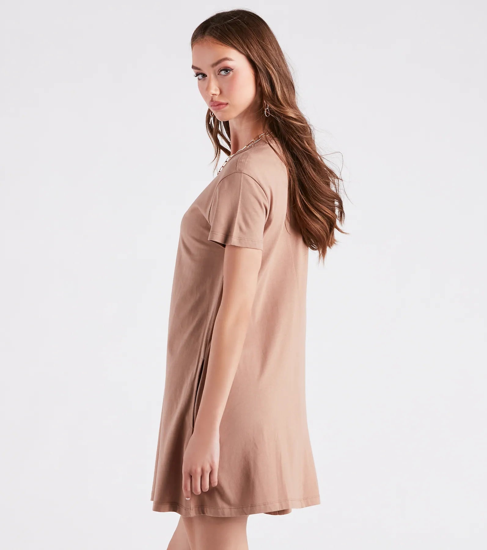 Effortless And Breezy Short T-Shirt Dress