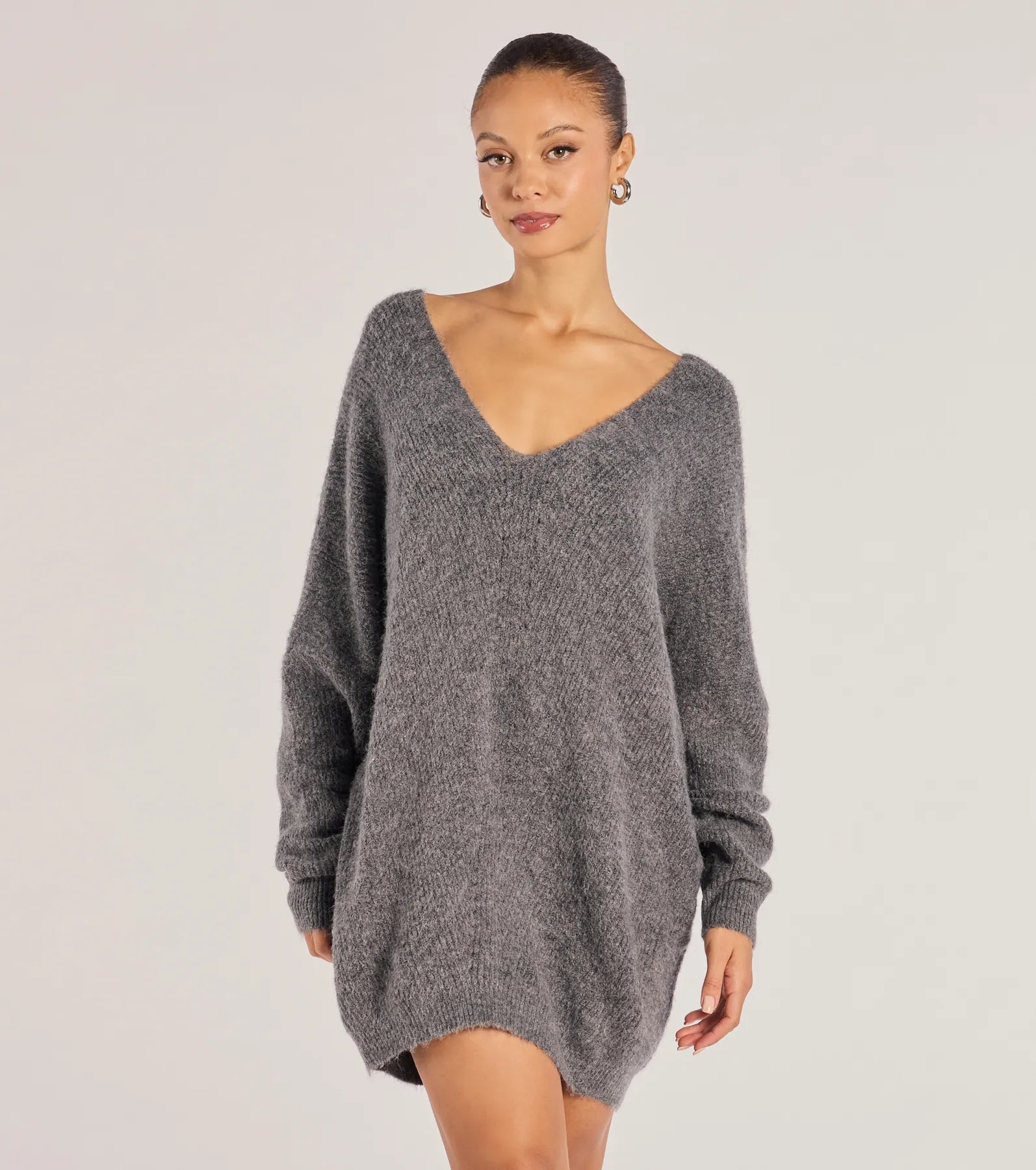 Effortless And Cozy Knit Long Sleeve Oversized Sweater