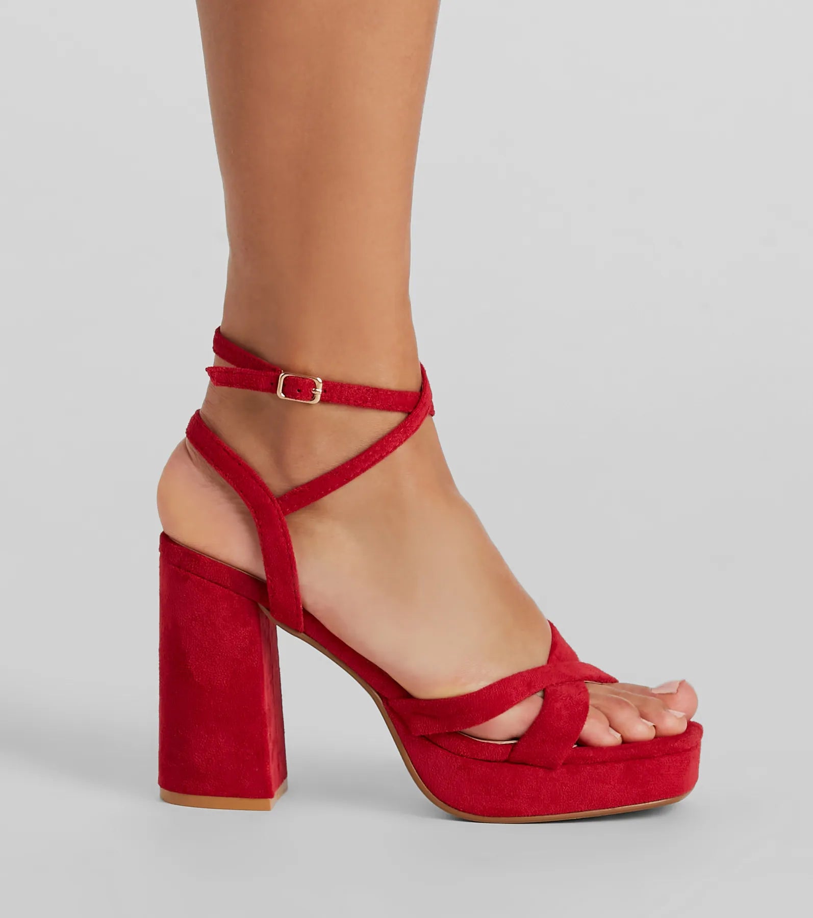 Statement Maker Strappy Platform Block Heels