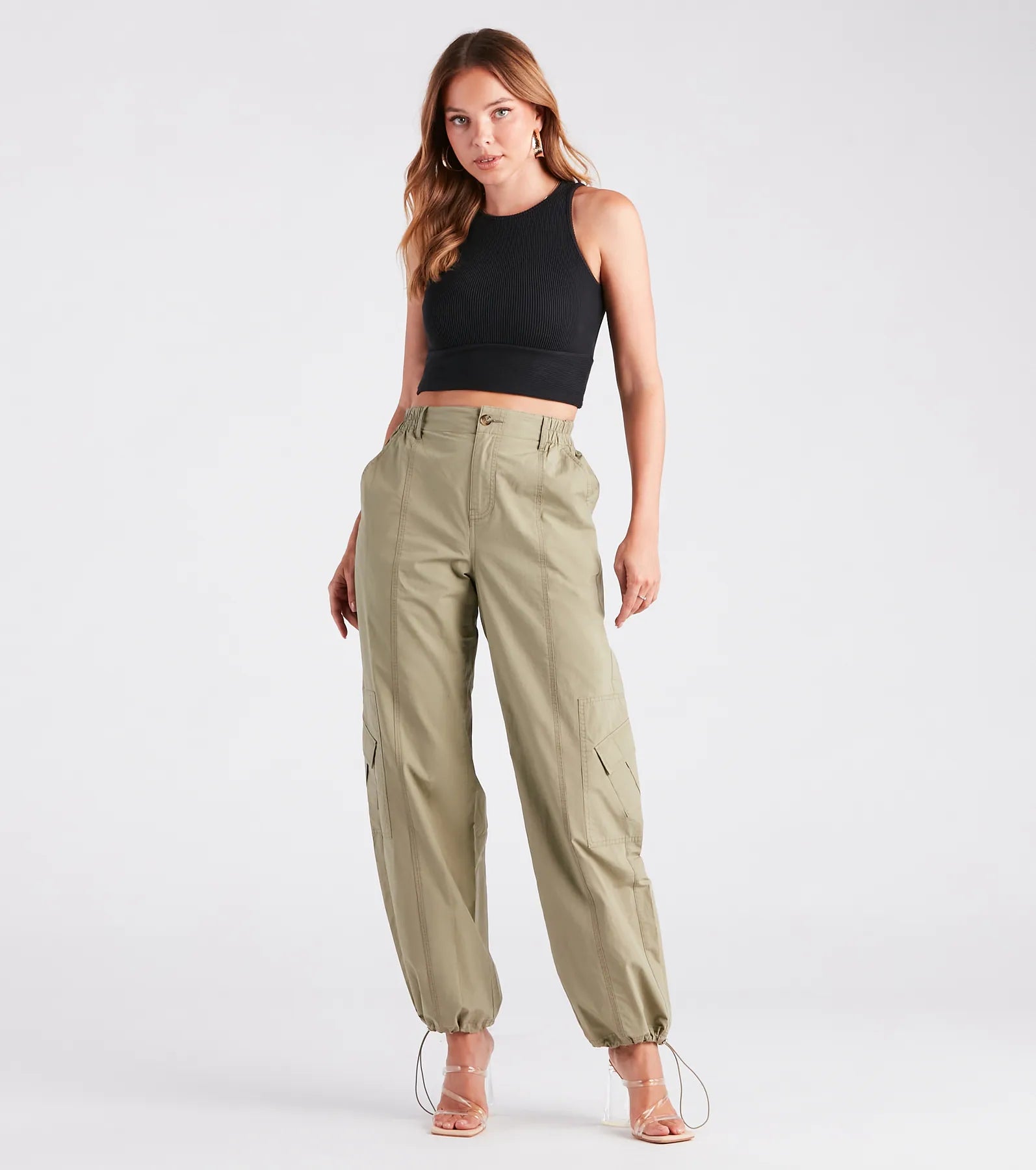 Major Cool Girl Parachute Cargo Pants