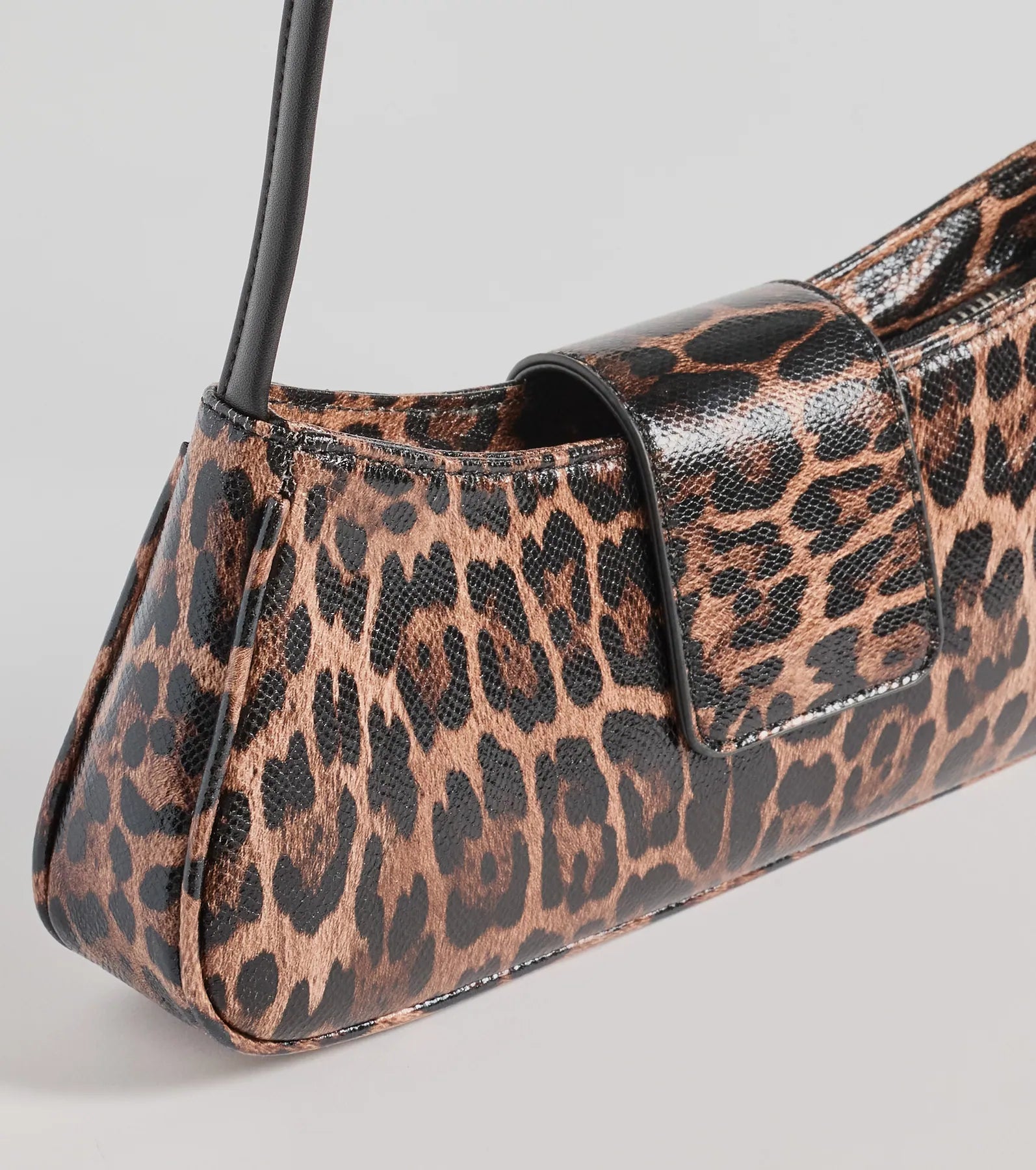 Wild Cutie Leopard Faux Leather Shoulder Bag