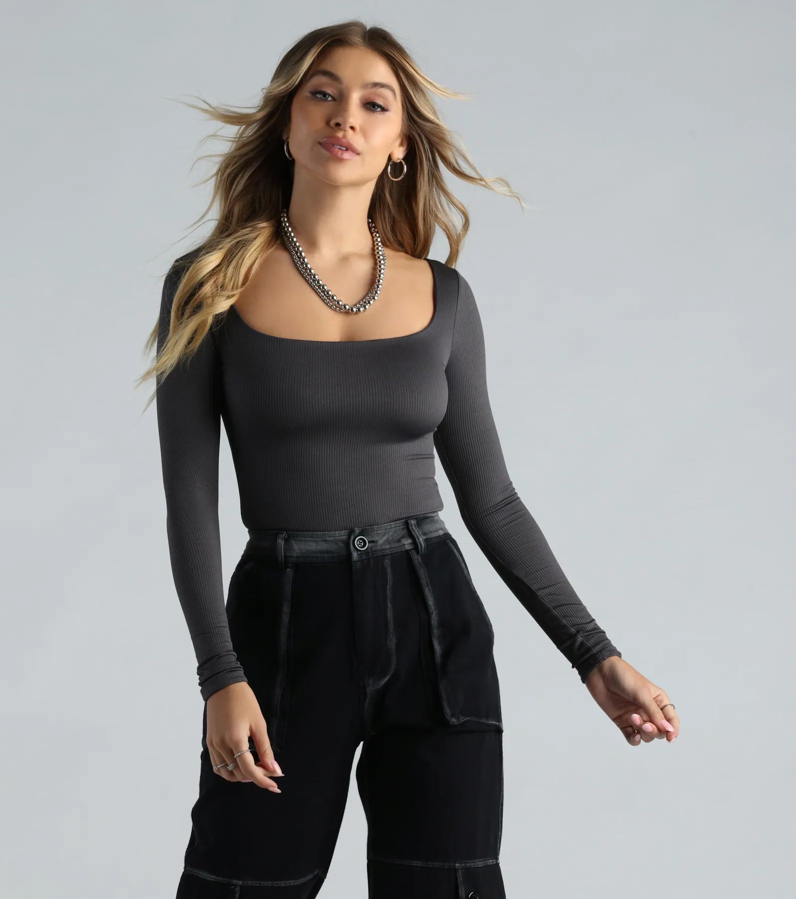 Flawless Vibes Smooth Knit Long Sleeve Bodysuit