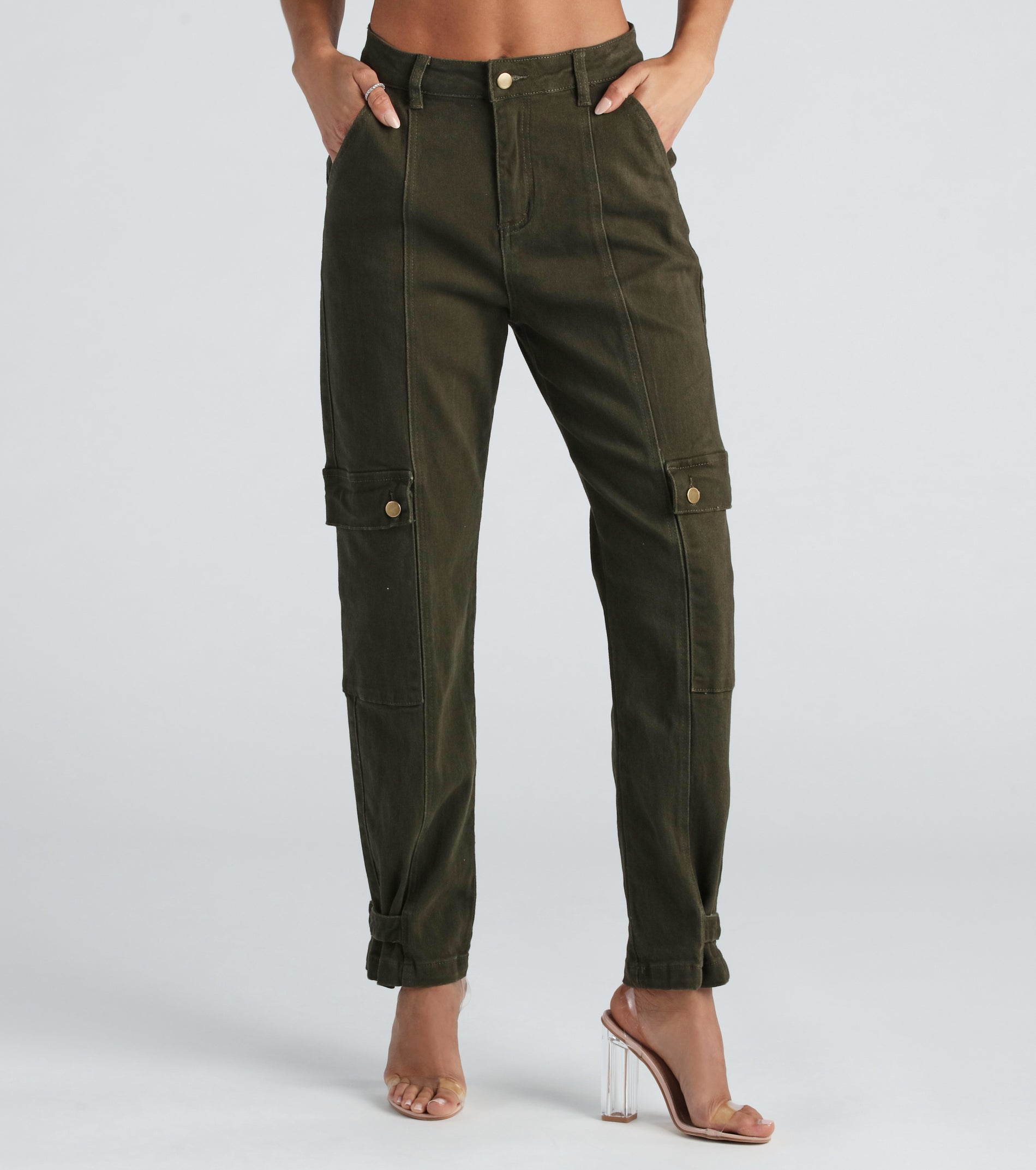 Fashion Boot Camp Denim Cargo Joggers