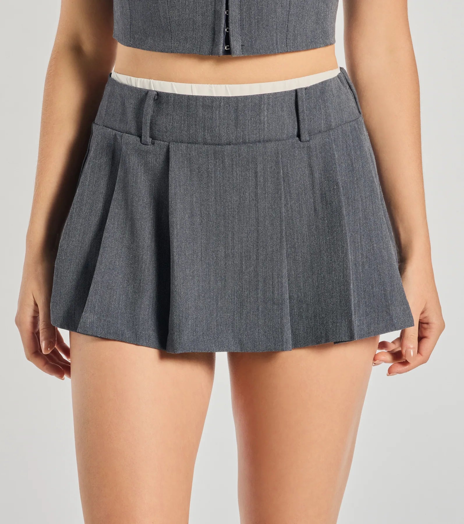 Keep It Casual Pleated Mini Skort