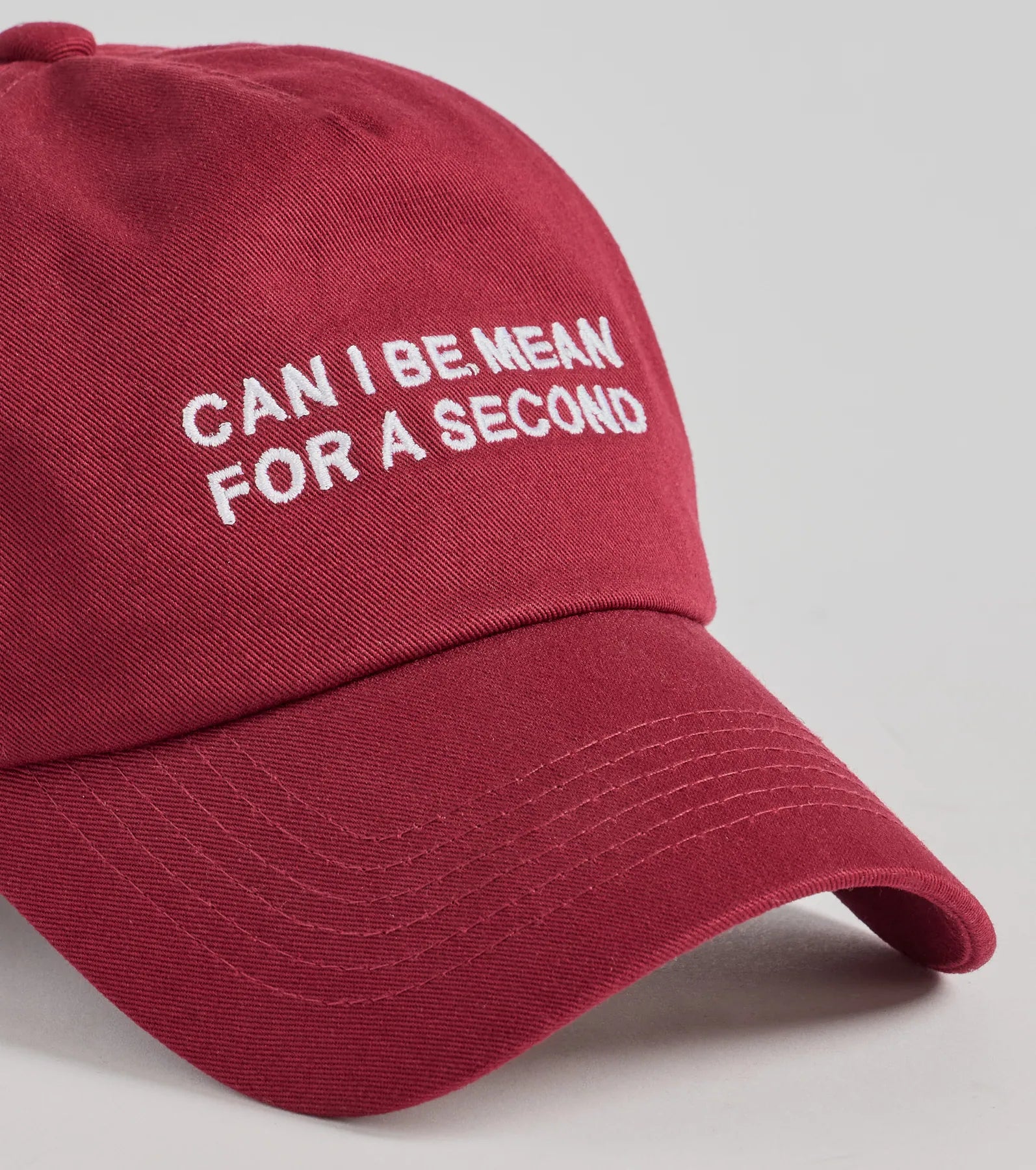 Can I Be Mean For A Second Script Baseball Cap