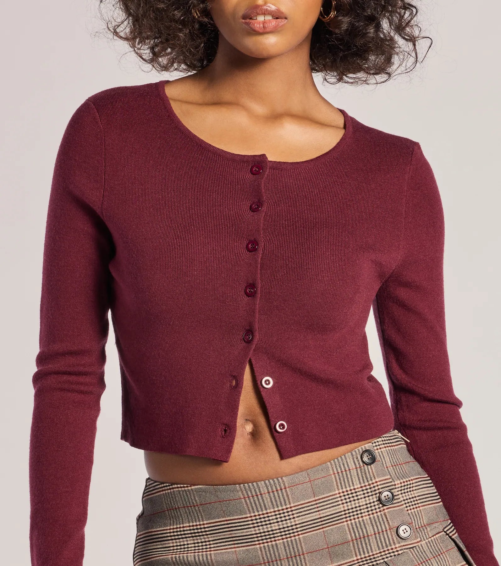 Cozy Charm Cropped Knit Cardigan