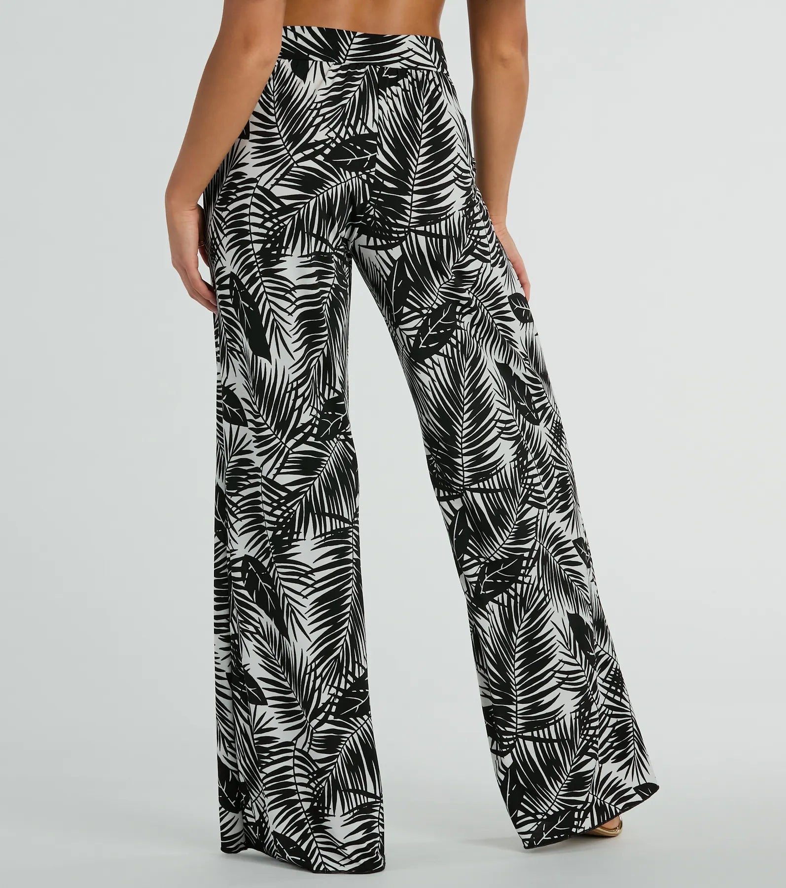 Time For Vacay High Rise Tropical Palazzo Pants