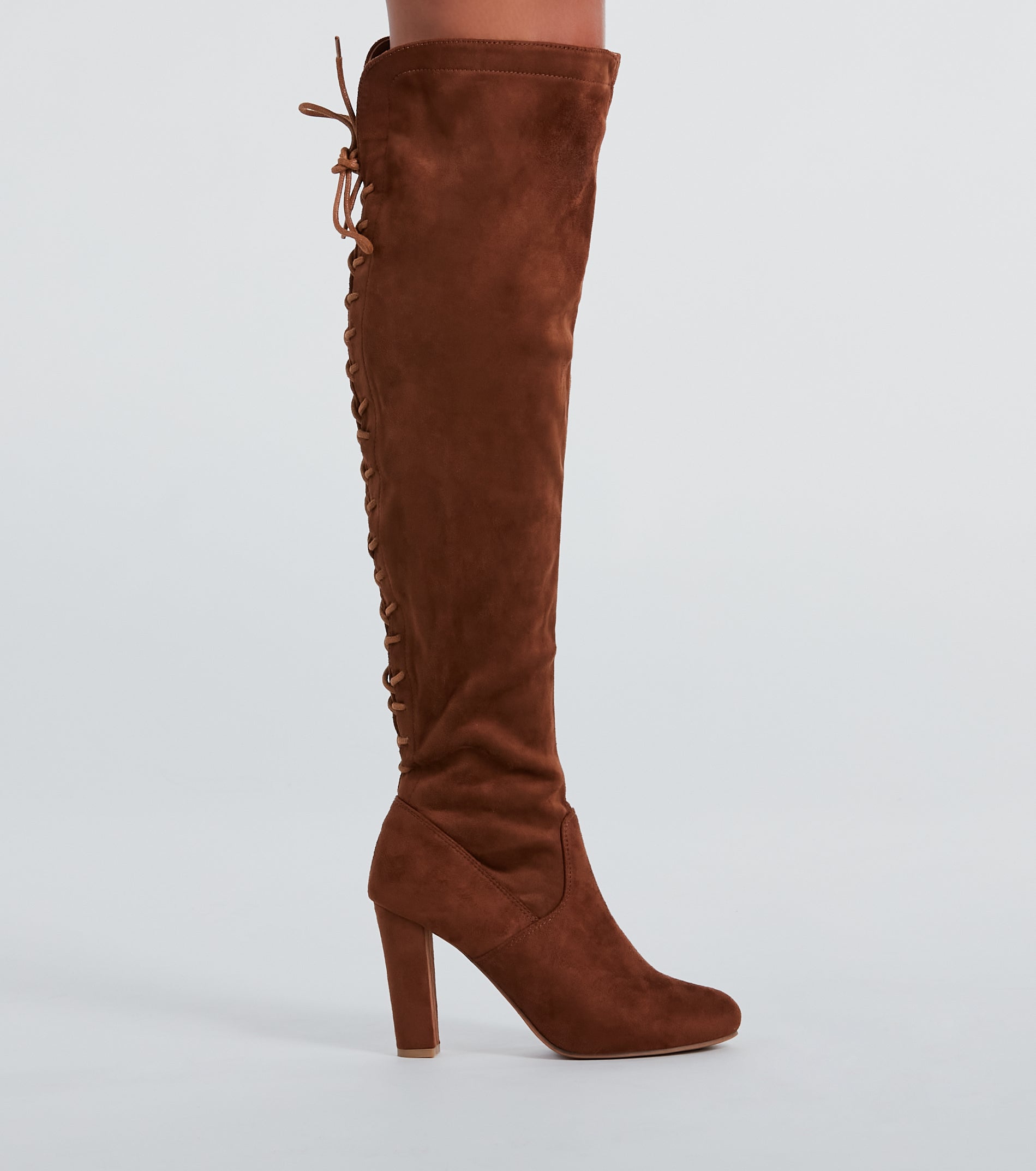 Strut Your Stuff Lace-Up Over-The-Knee Boots